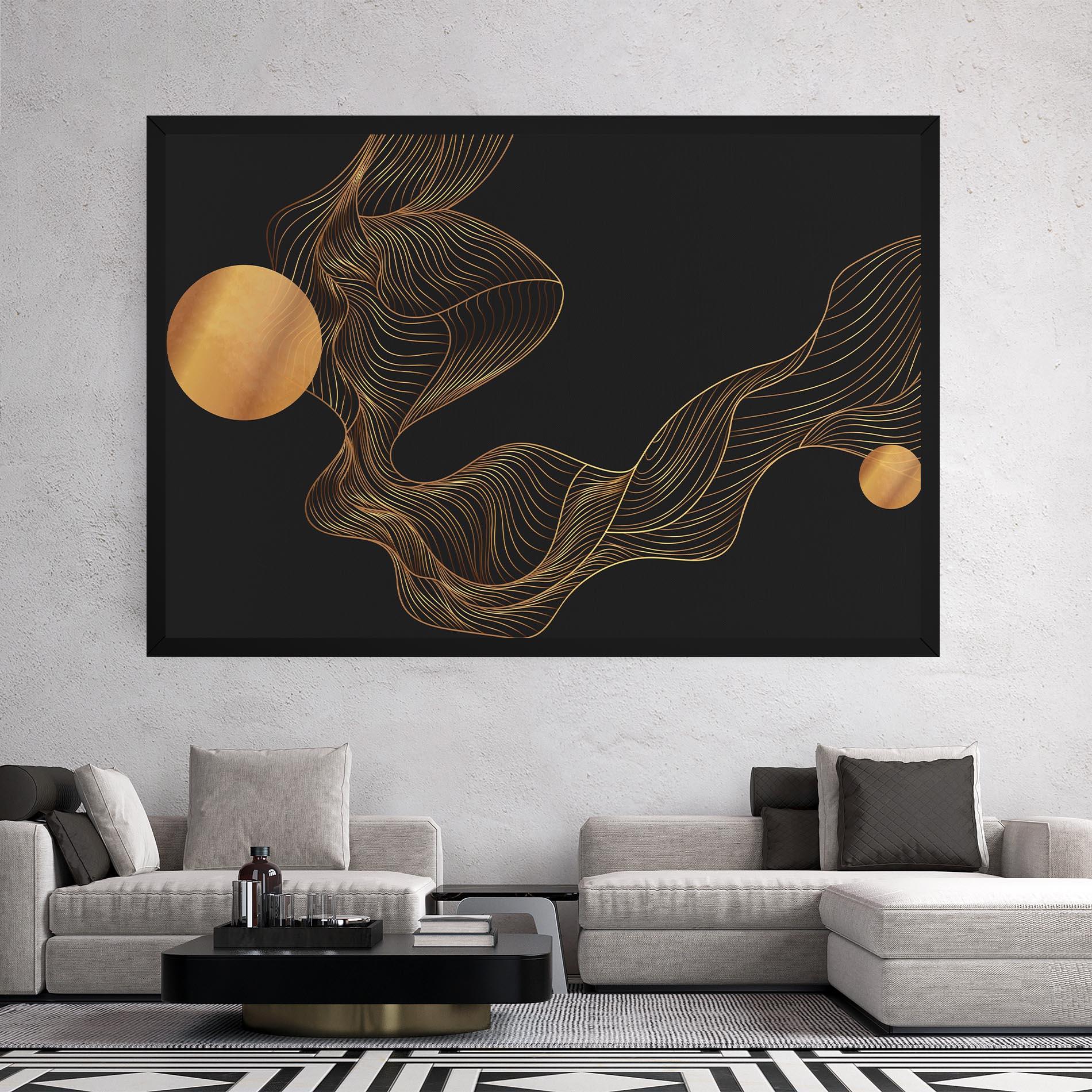 Картина на платно Frecventa Abstracta mockup 2