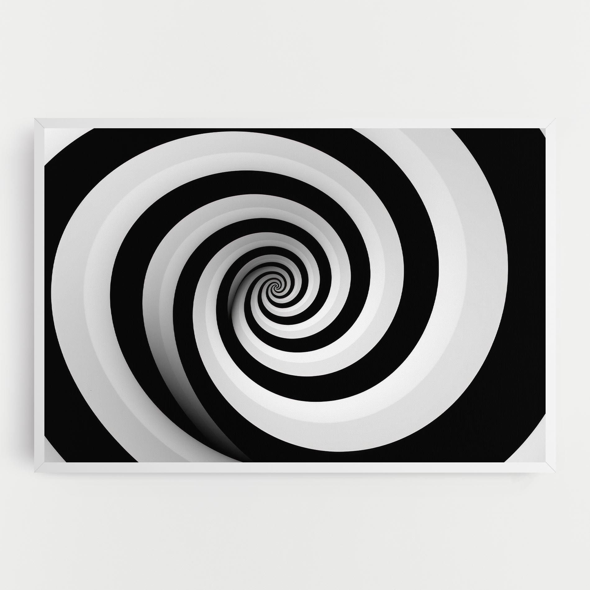 Black White Spiral mockup 0