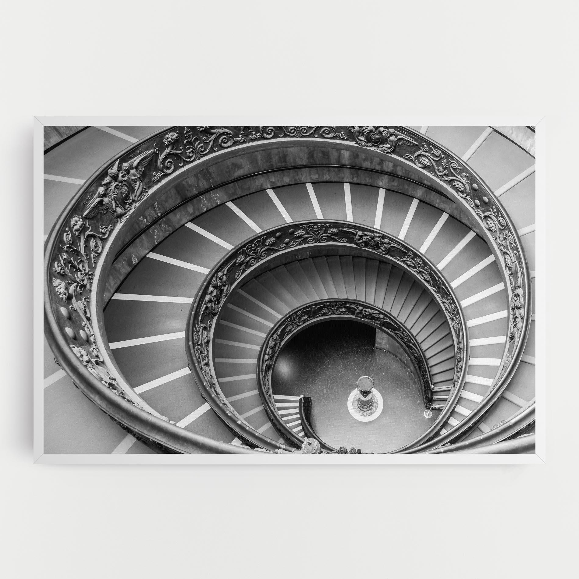 Картина на платно Grey Spiral mockup 0