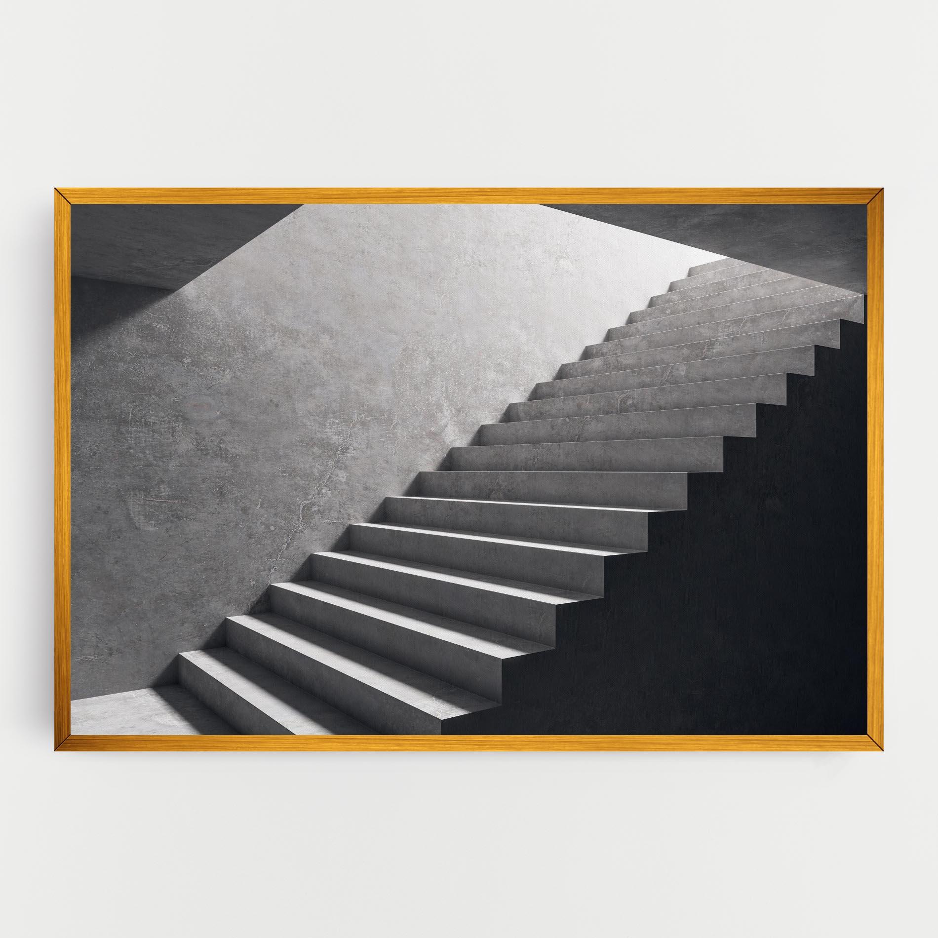 Картина на платно Concrete Stairs mockup 0