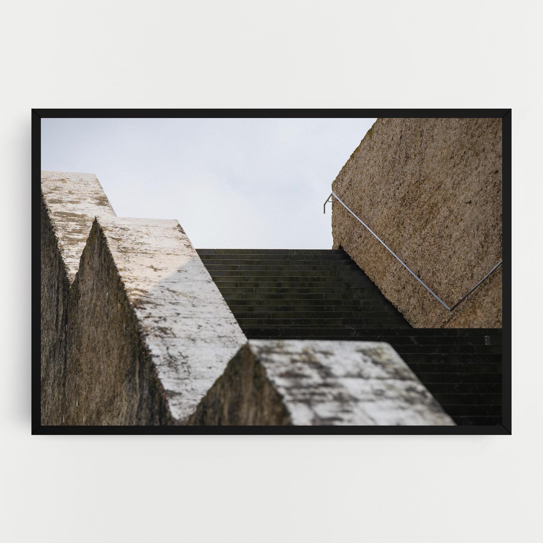 Картина на платно Black Stairs mockup 0