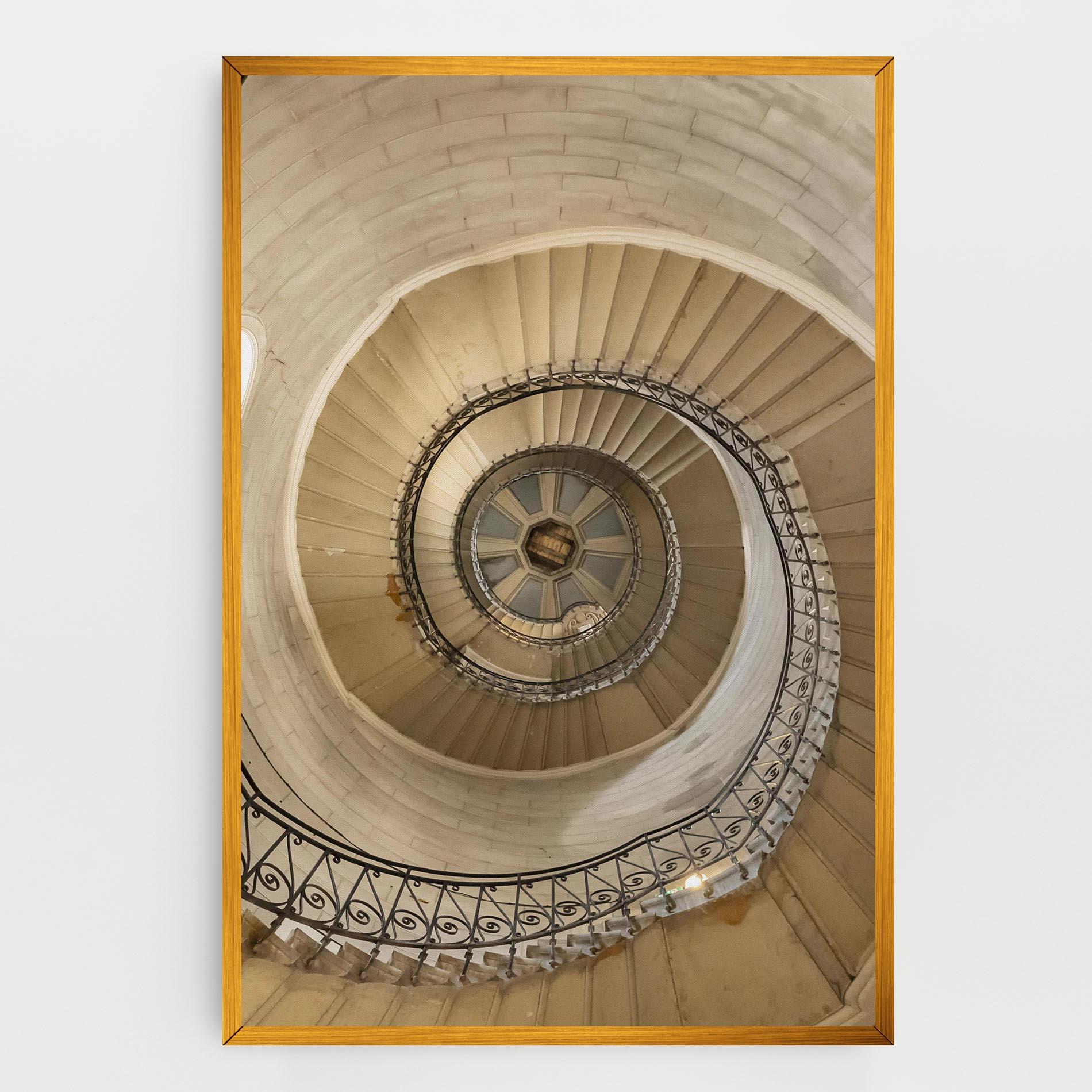 Картина на платно Cream Down Stairs mockup 0