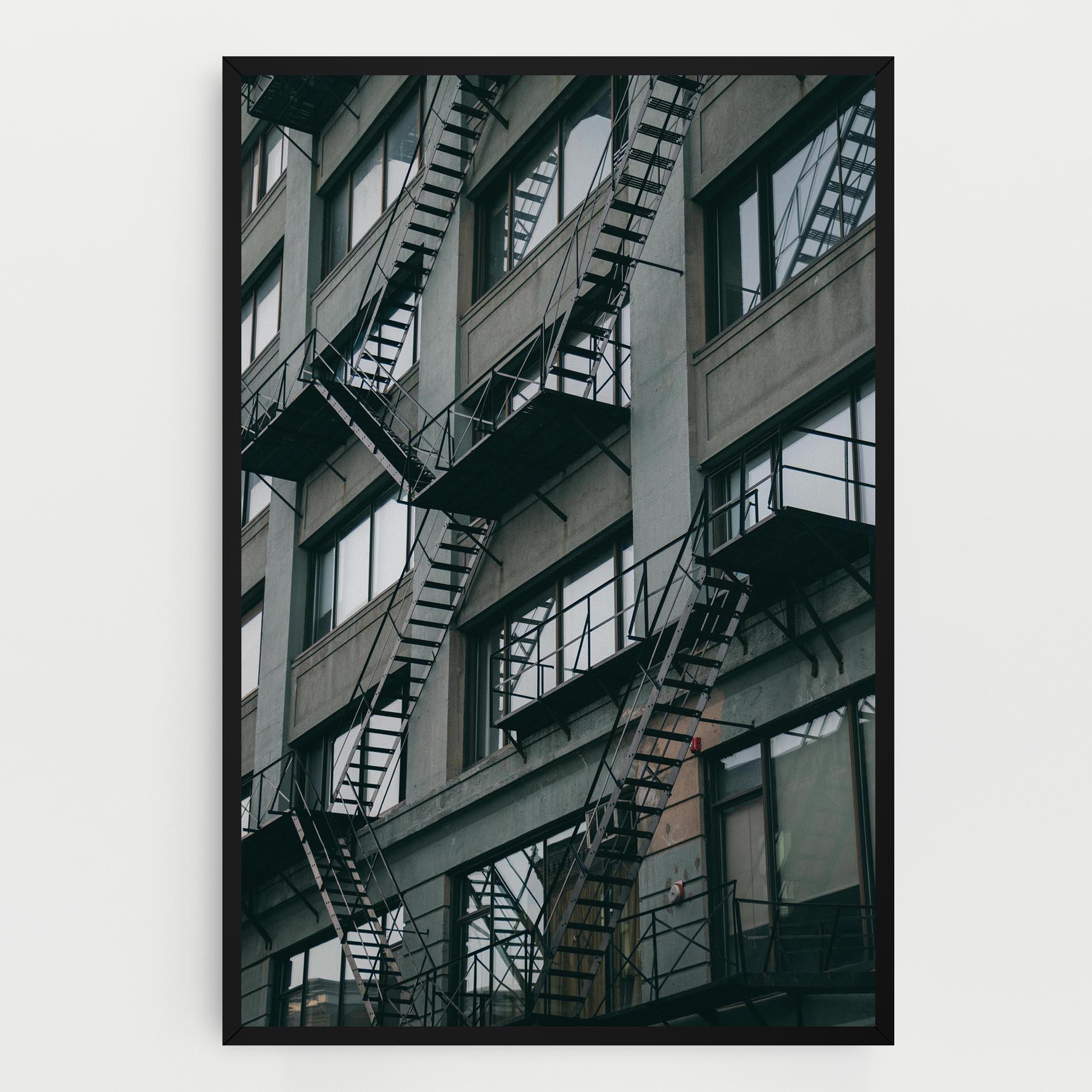 Картина на платно Building Stairs mockup 0