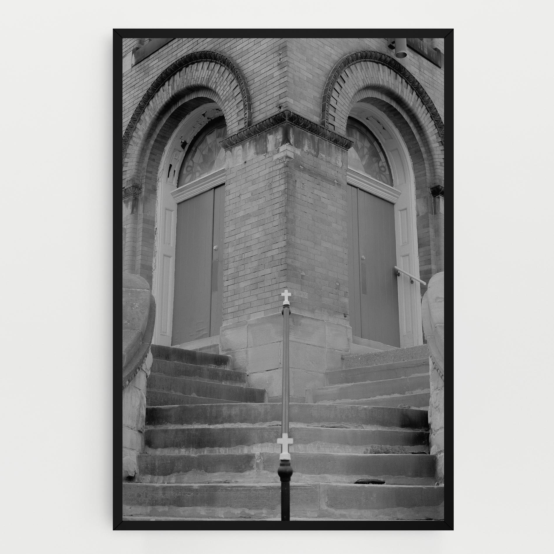 Картина на платно Grey Dors mockup 0