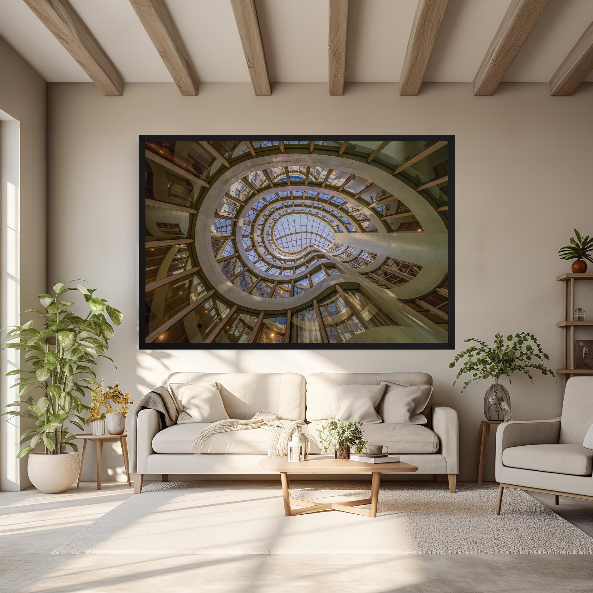 Картина на платно Glass Building mockup 6