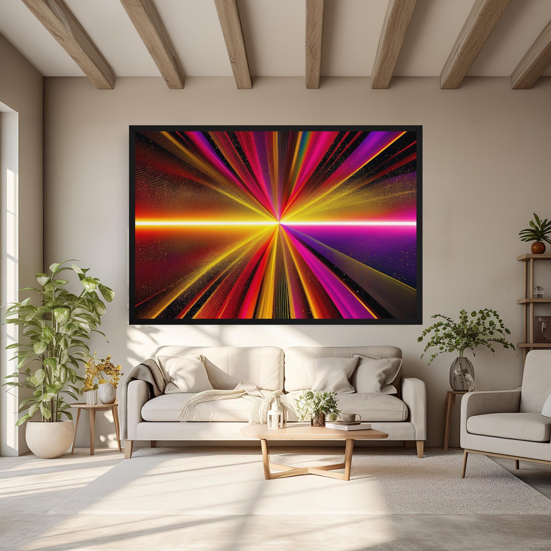 Картина на платно White Light Mix mockup 6