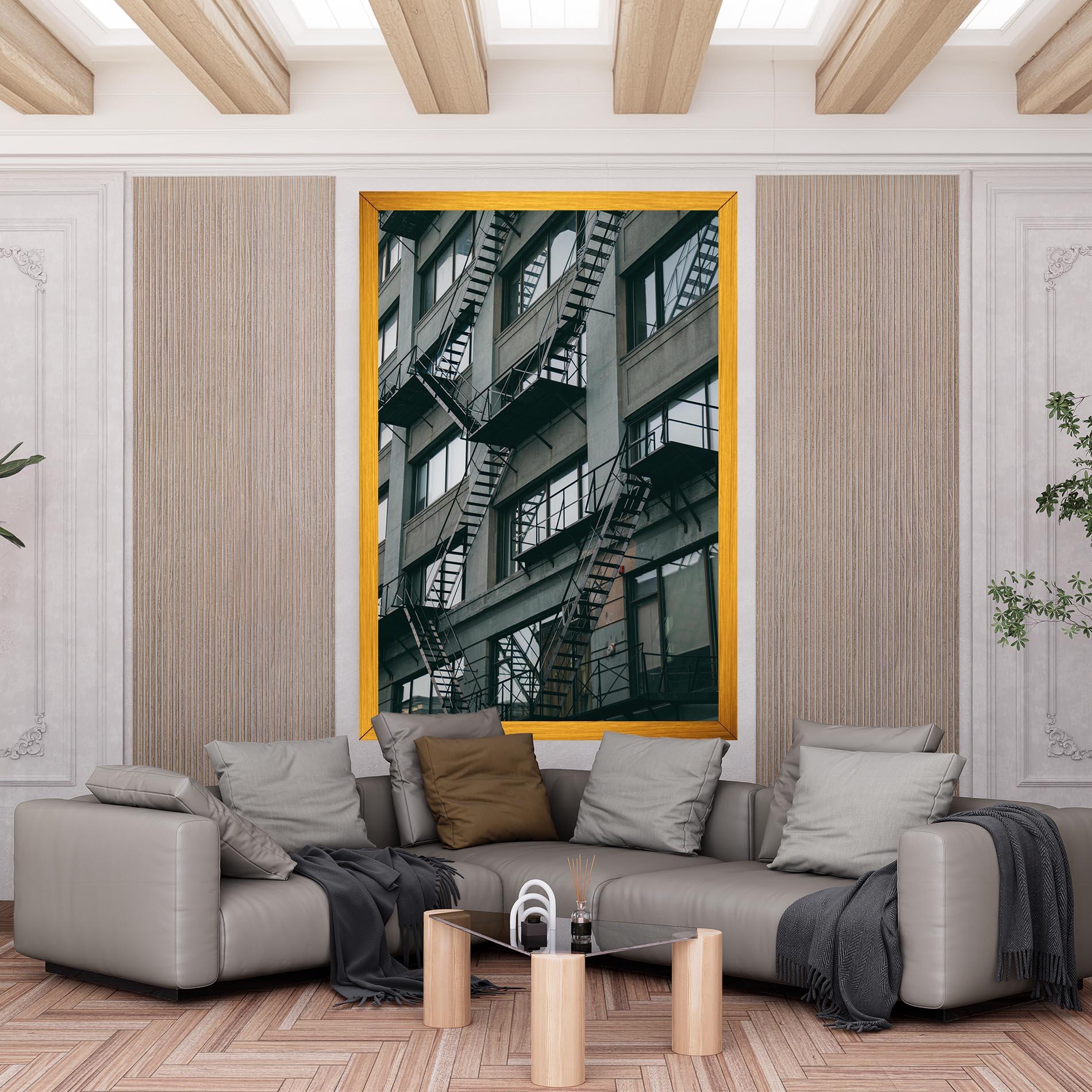 Картина на платно Building Stairs mockup 6