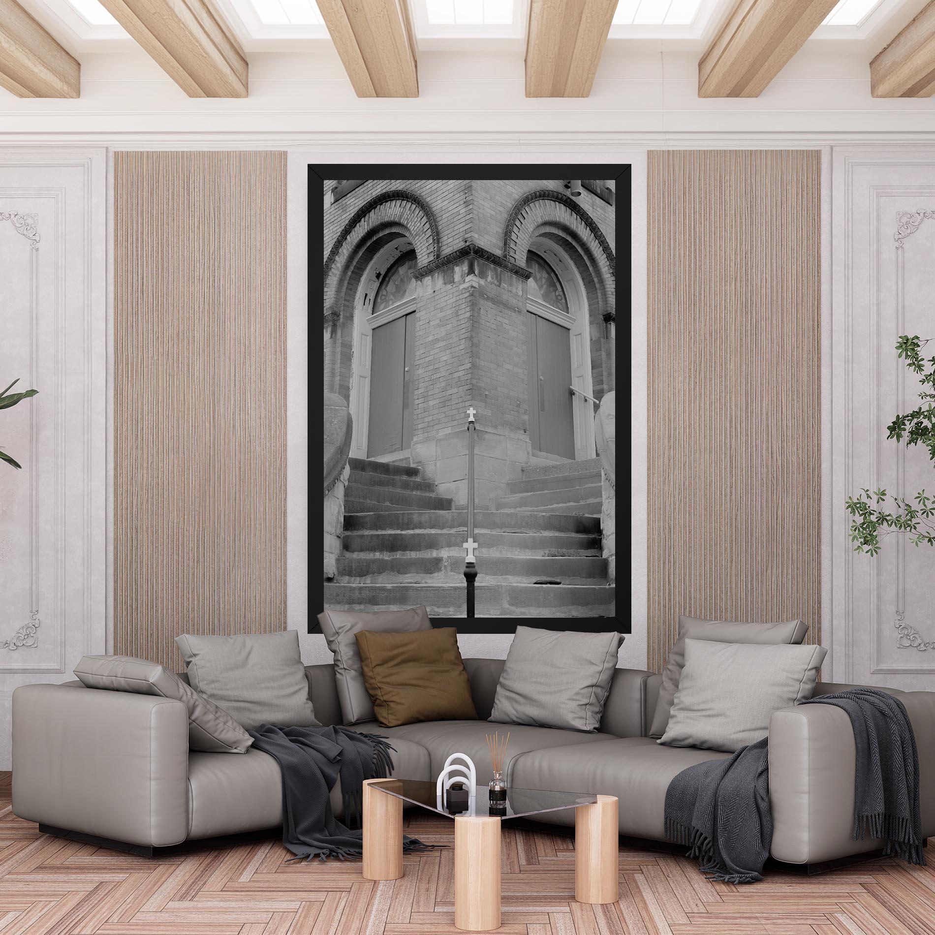 Картина на платно Grey Dors mockup 6