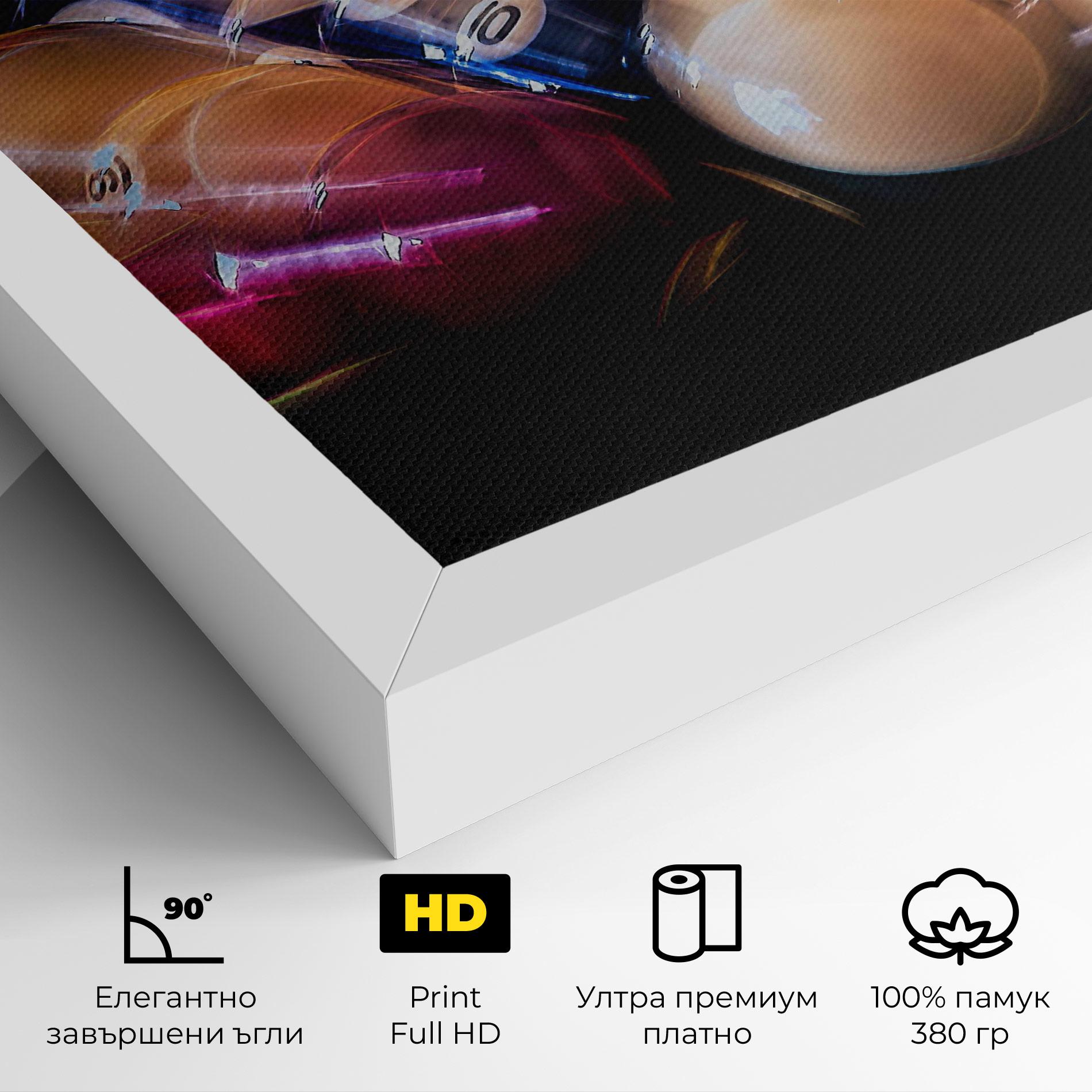 Картина на платно Bowling Balls mockup 4