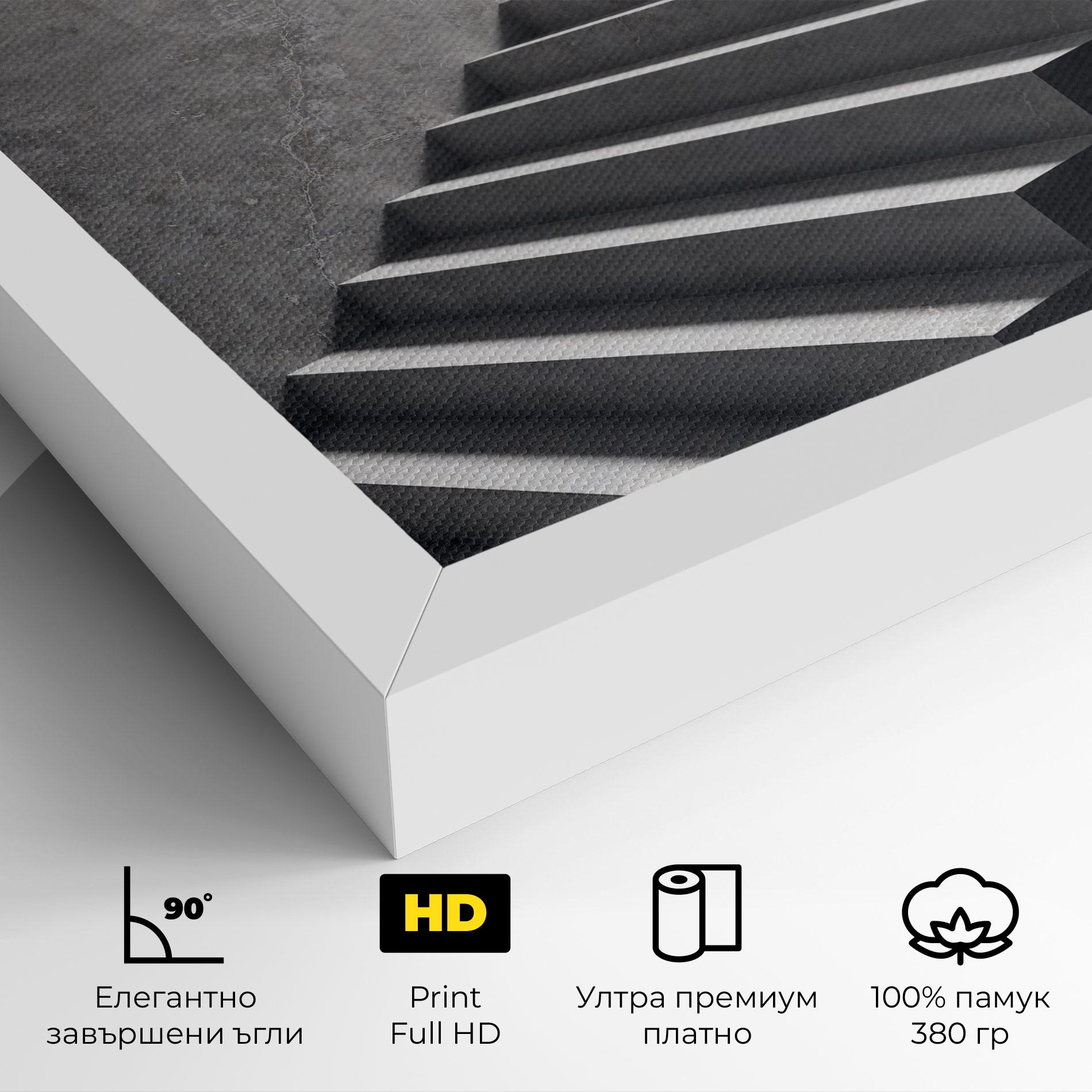 Картина на платно Concrete Stairs mockup 4