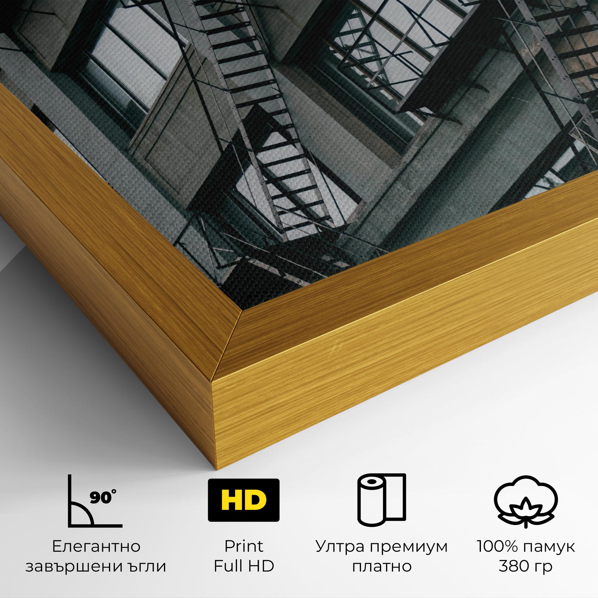 Картина на платно Building Stairs mockup 4