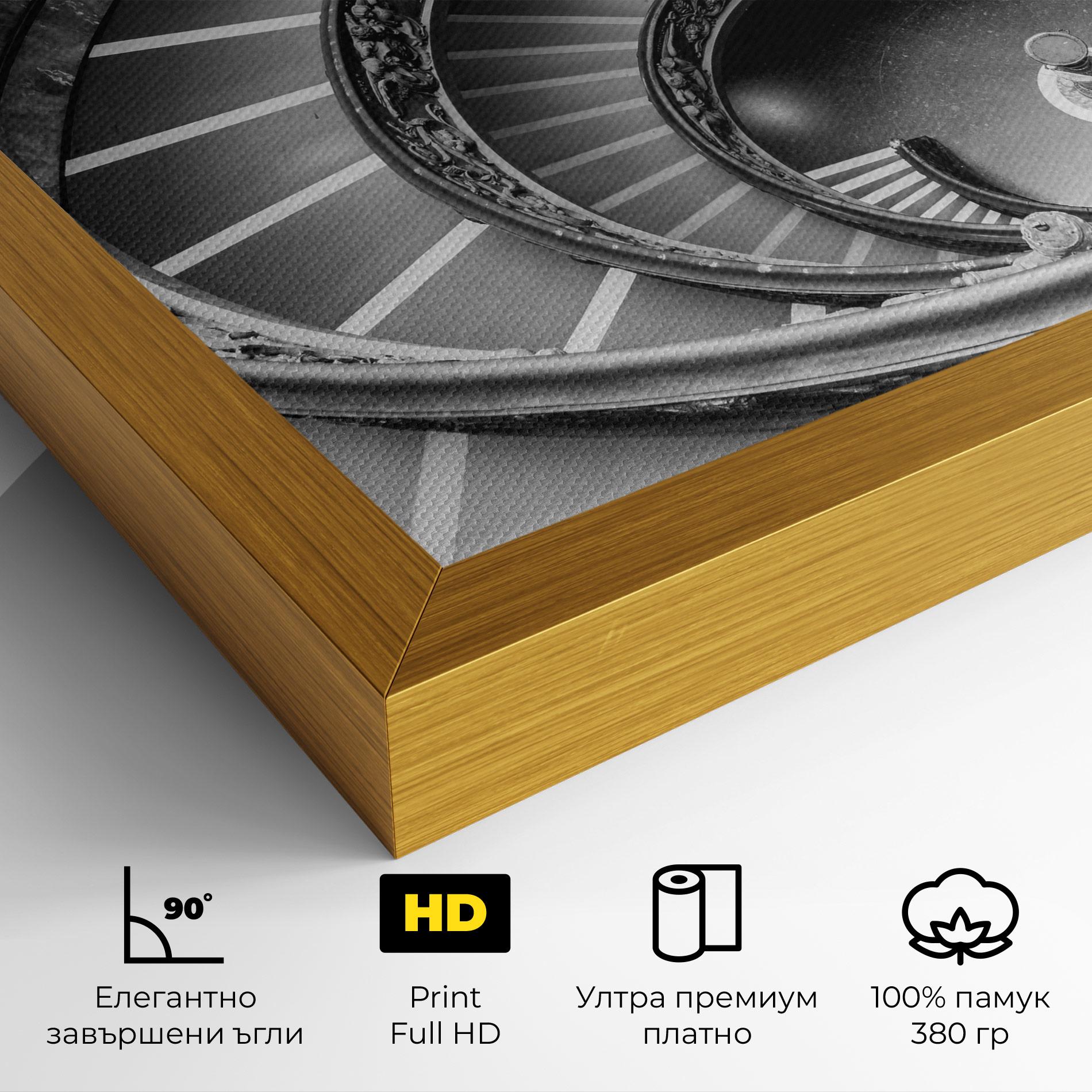 Картина на платно Grey Spiral mockup 4