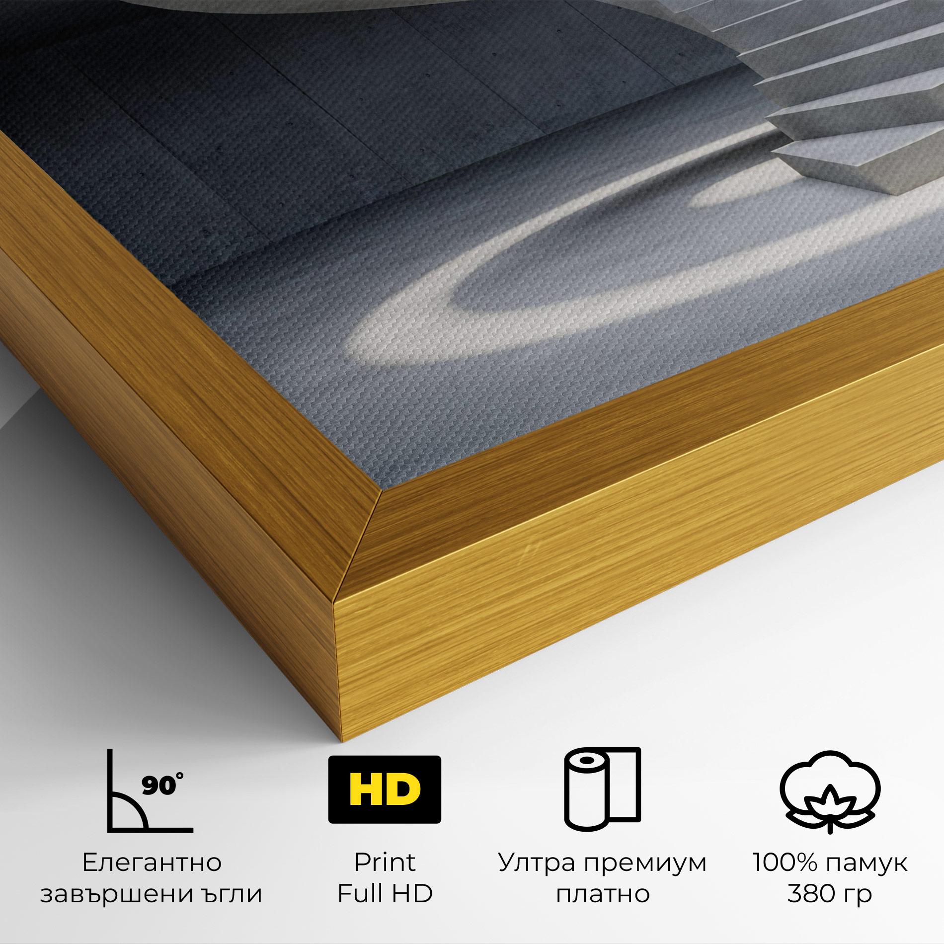 Картина на платно Spiral White Staircase mockup 4