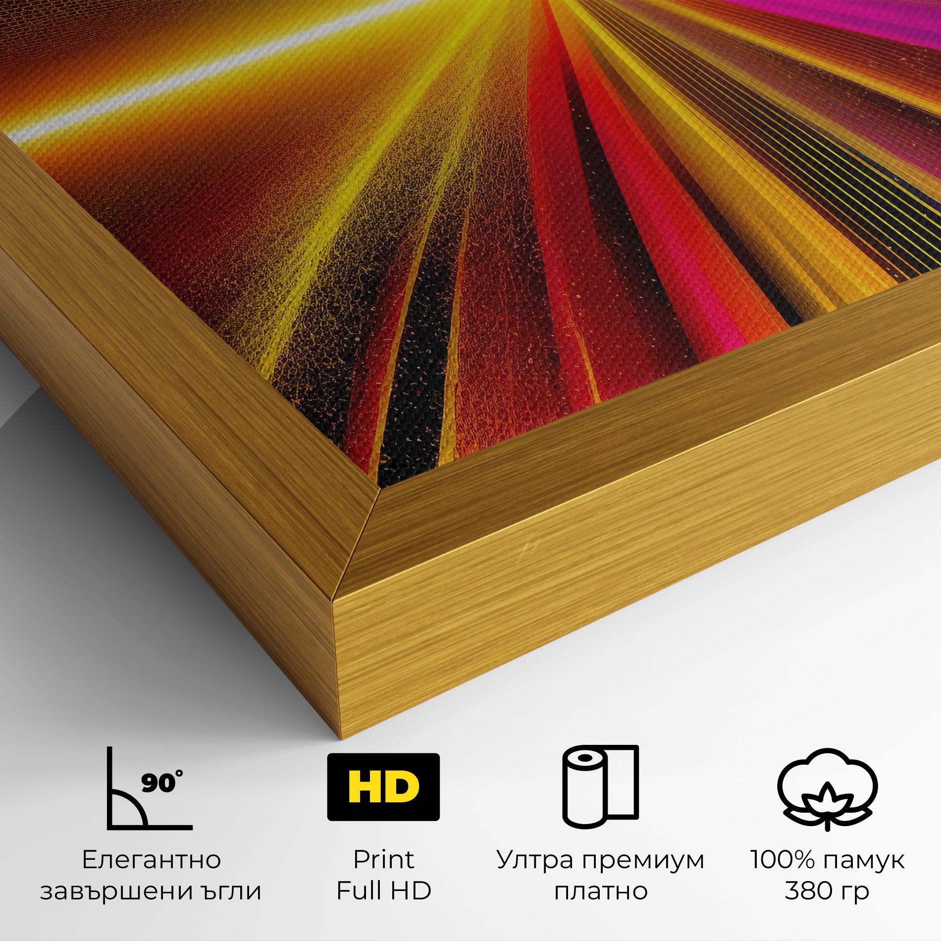 Картина на платно White Light Mix mockup 4