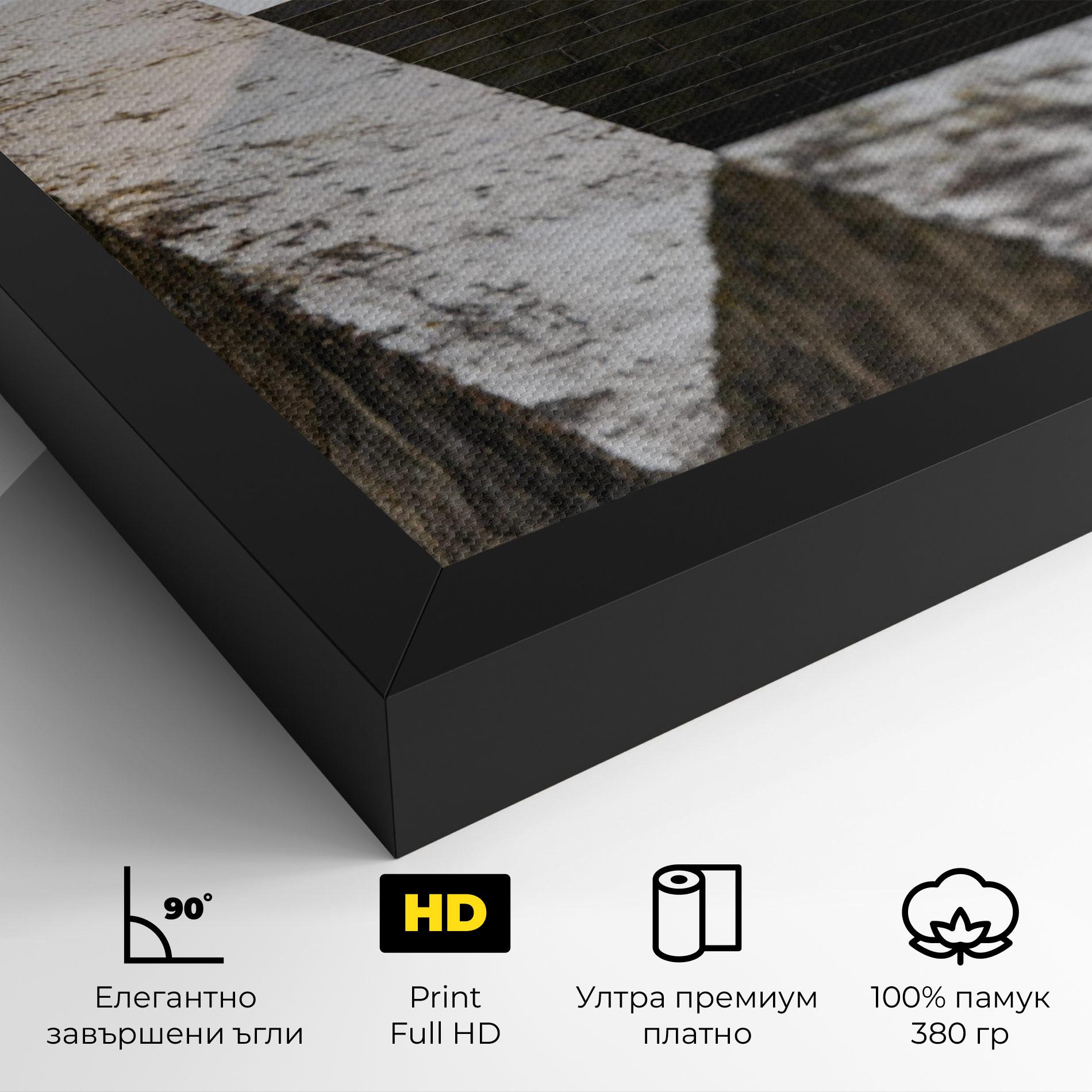 Картина на платно Black Stairs mockup 4