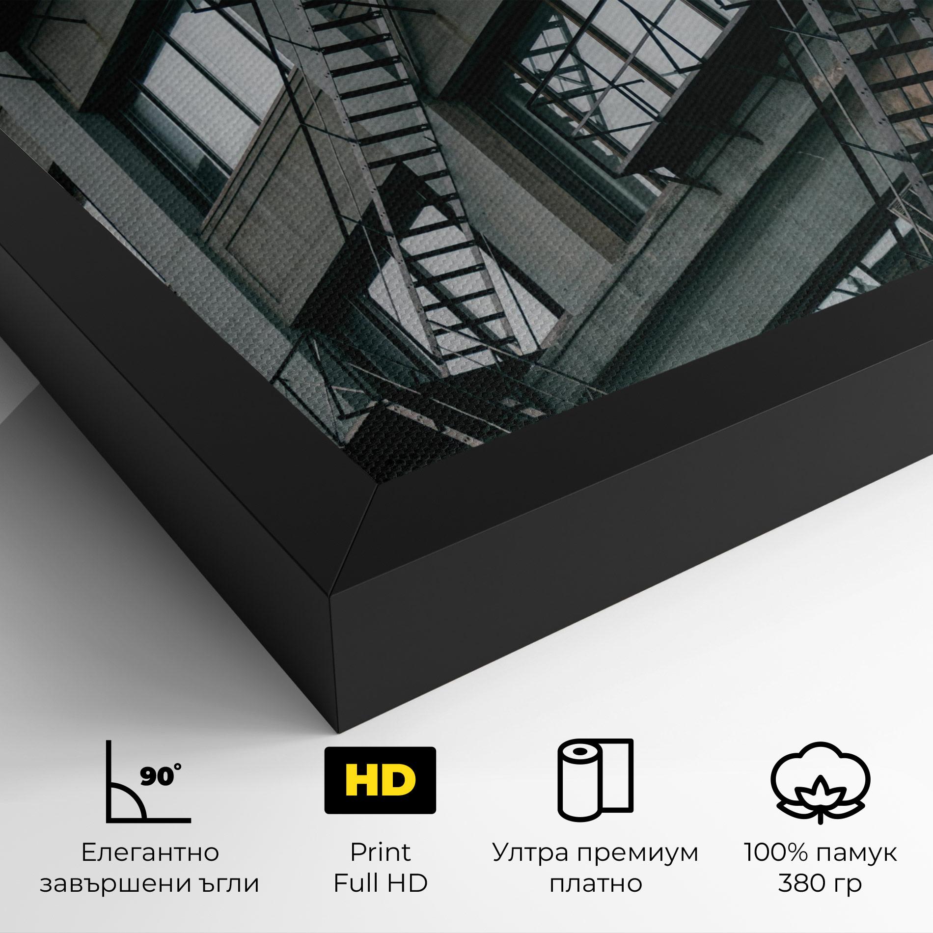 Картина на платно Building Stairs mockup 4