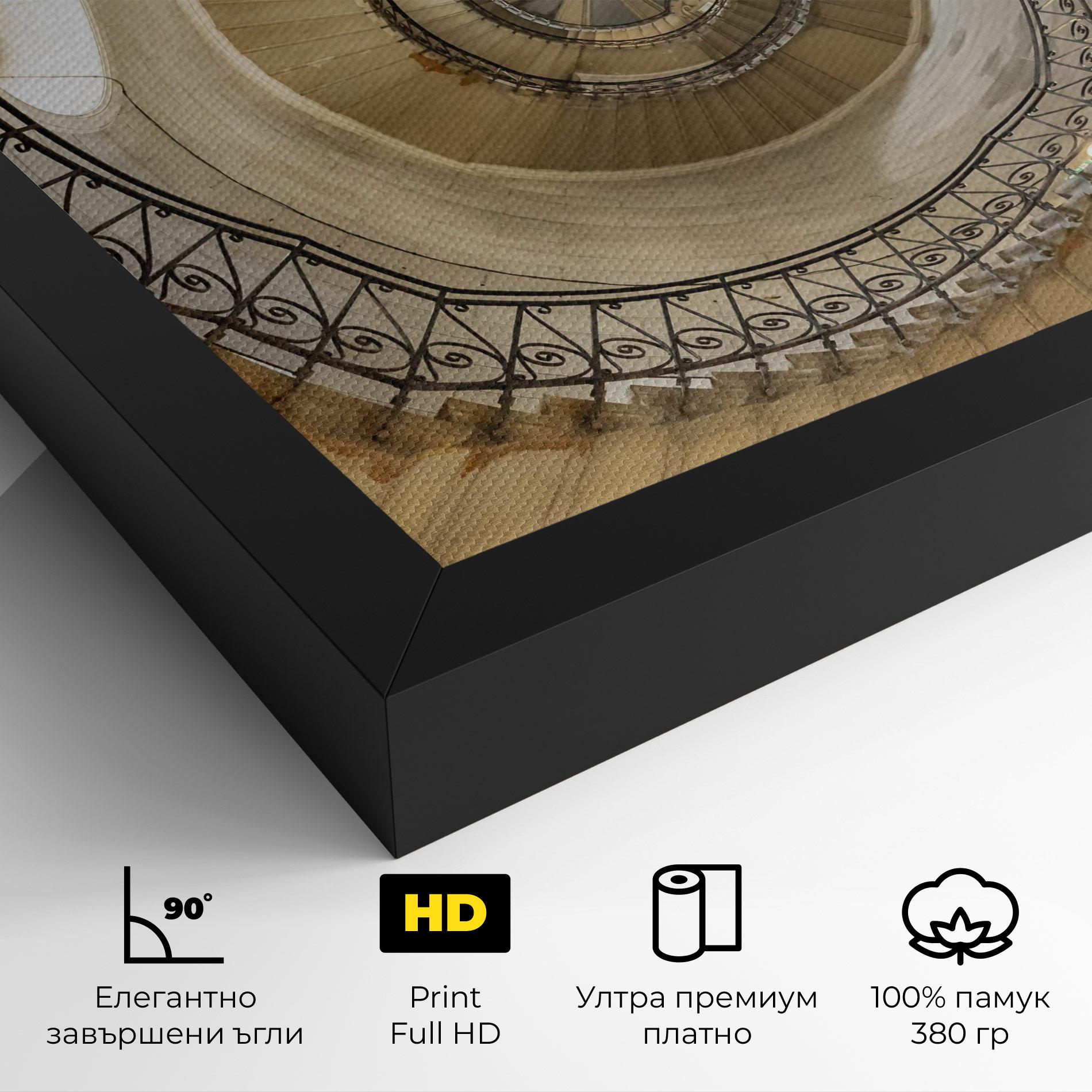 Картина на платно Cream Down Stairs mockup 4