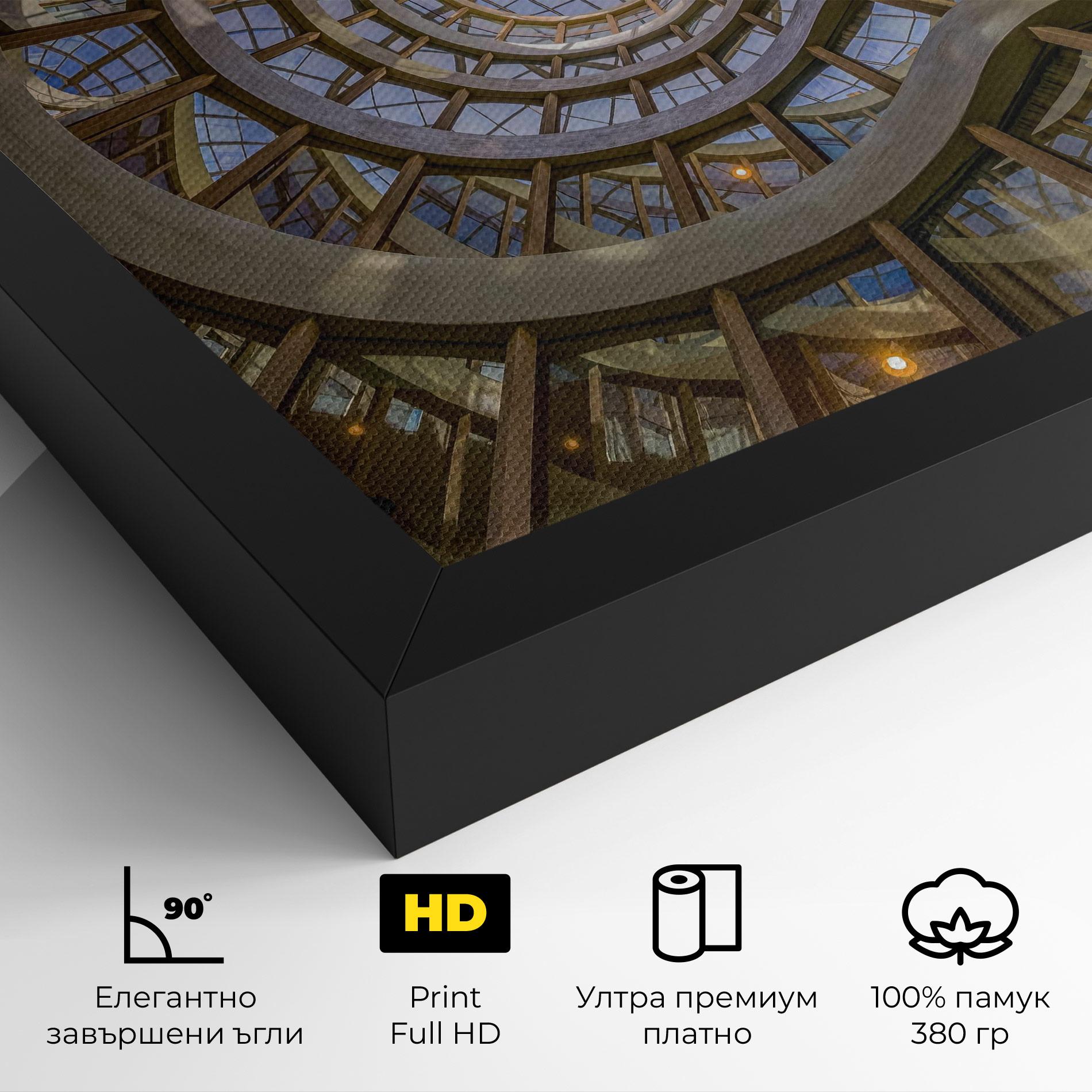 Картина на платно Glass Building mockup 4