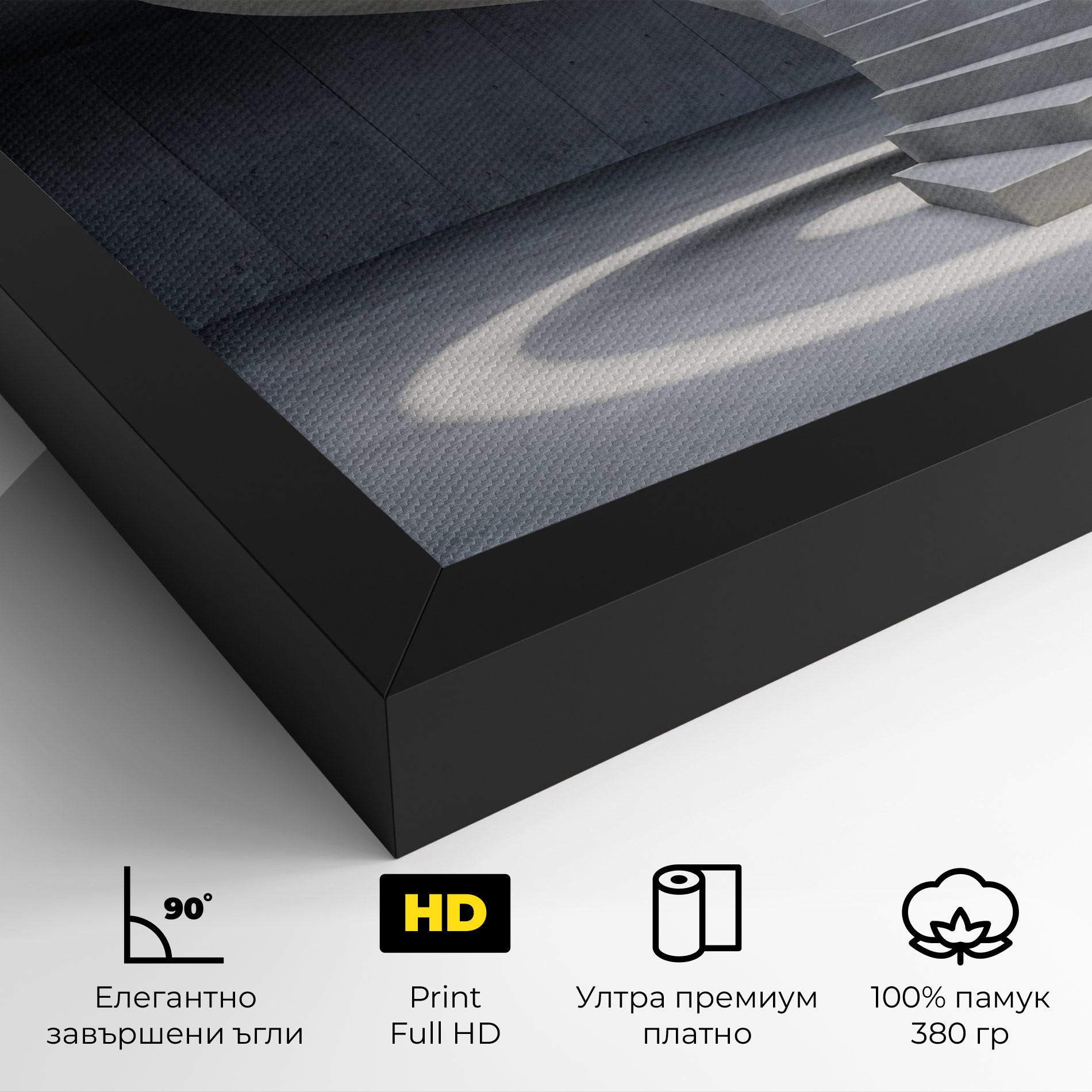 Картина на платно Spiral White Staircase mockup 4