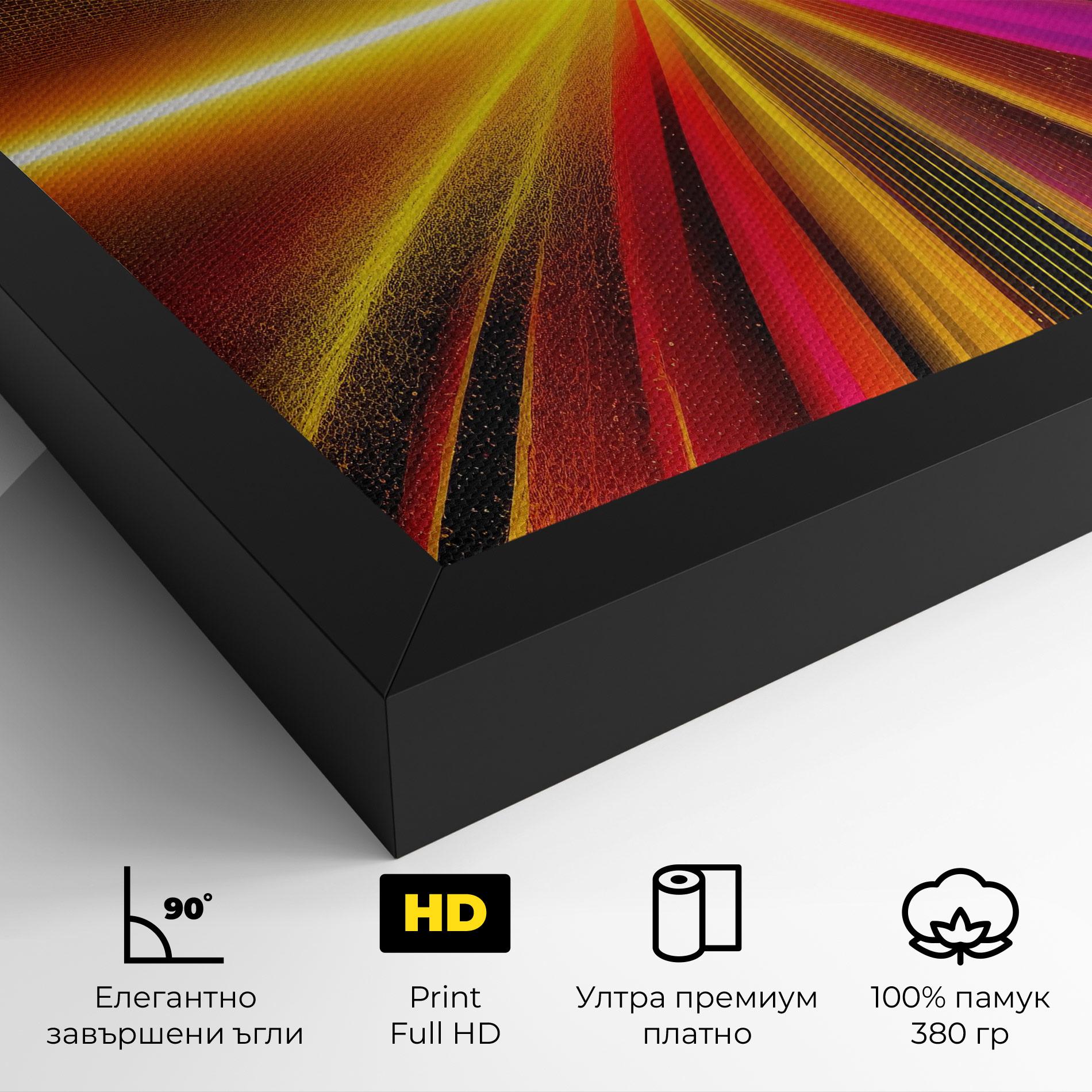 Картина на платно White Light Mix mockup 4