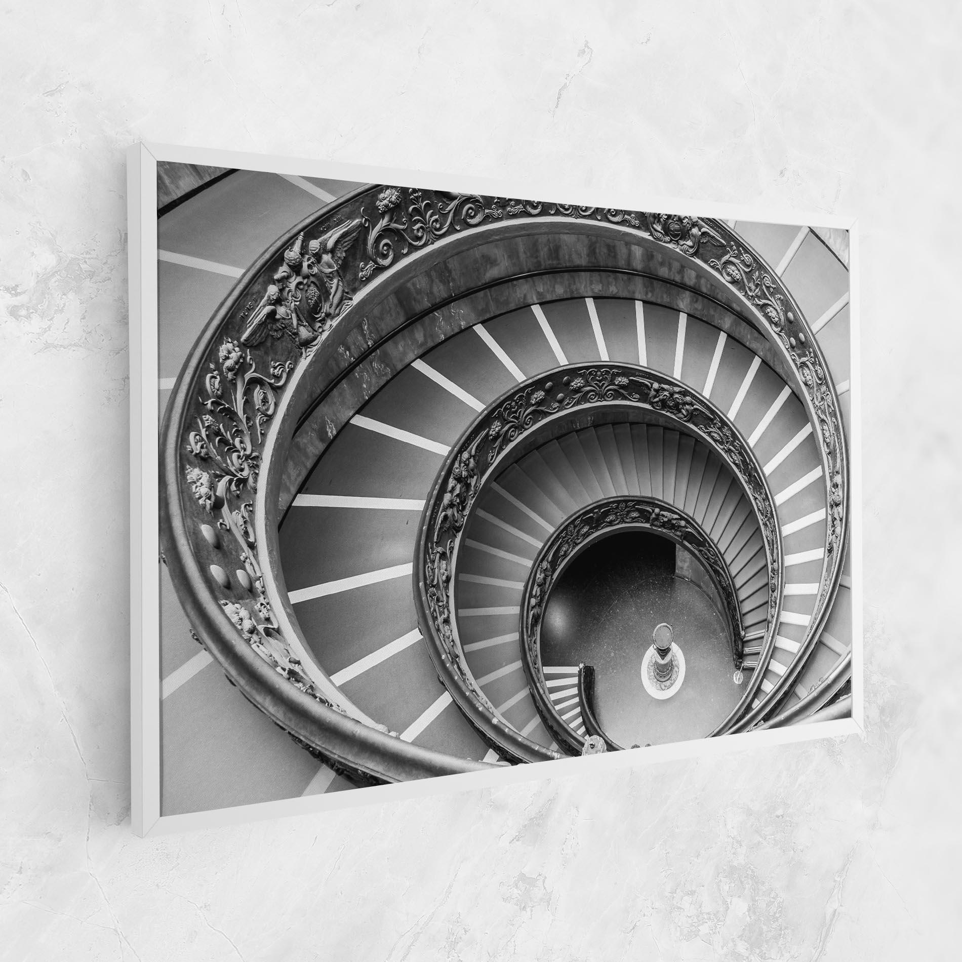 Картина на платно Grey Spiral mockup 1