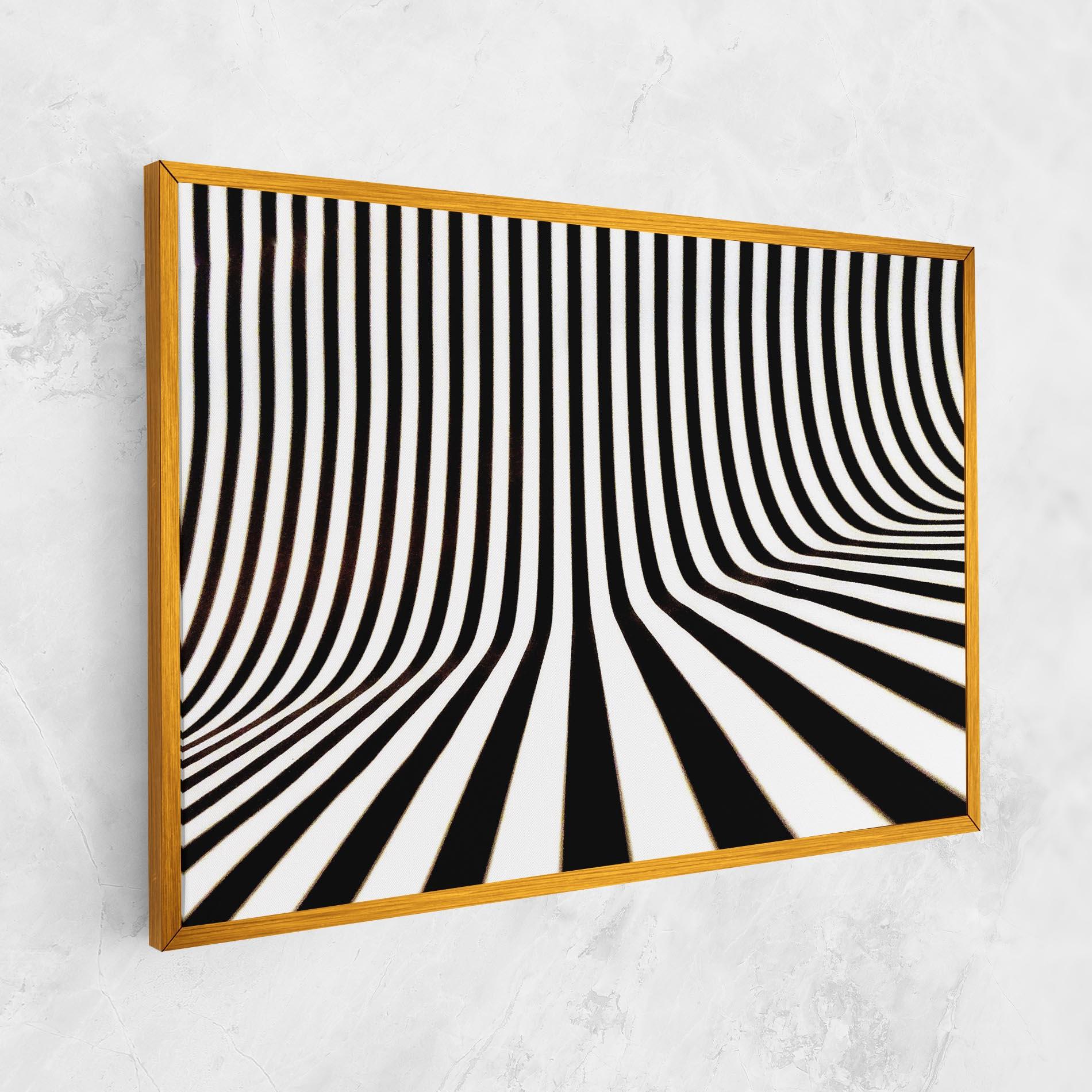 Картина на платно Black And White Illusion mockup 1