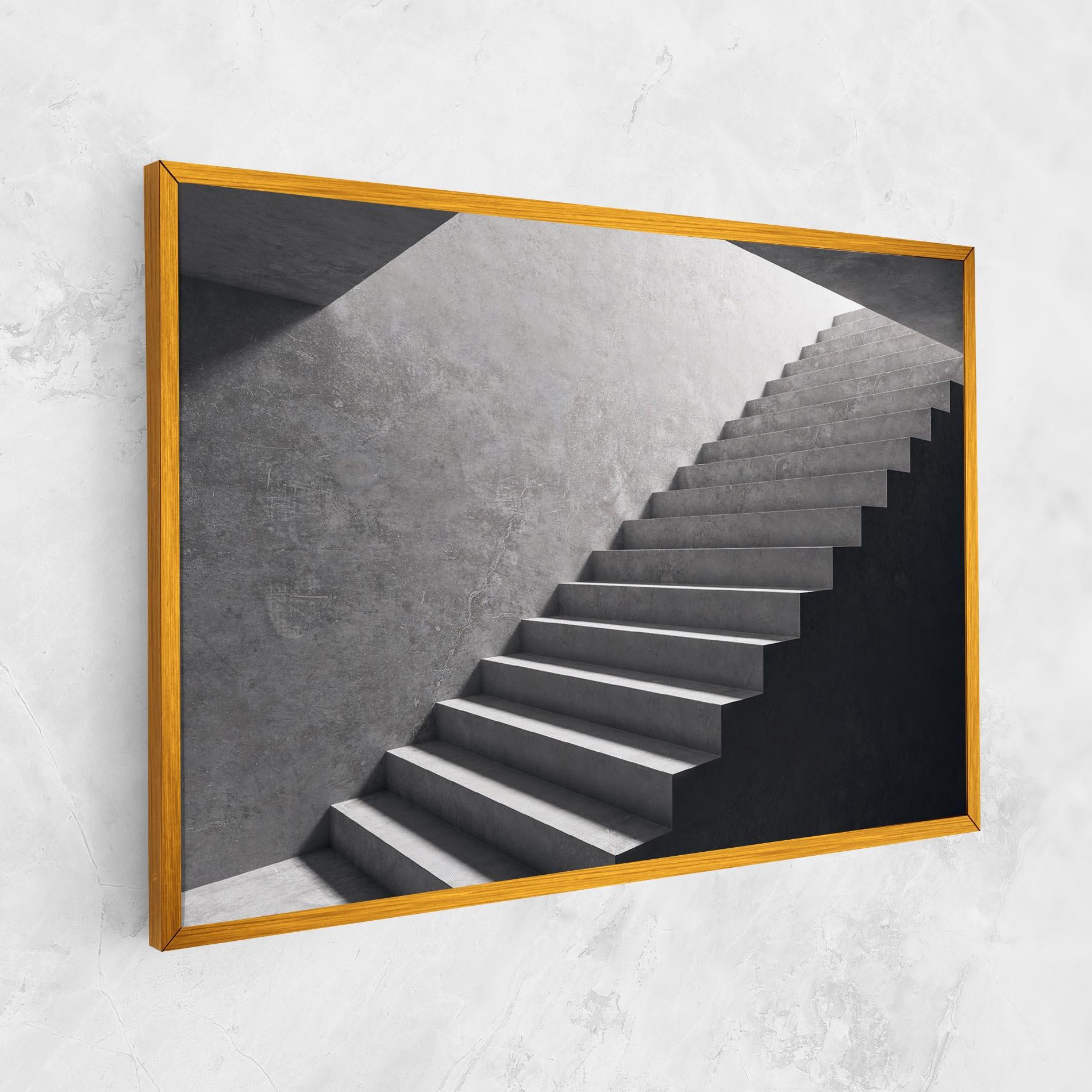 Картина на платно Concrete Stairs mockup 1