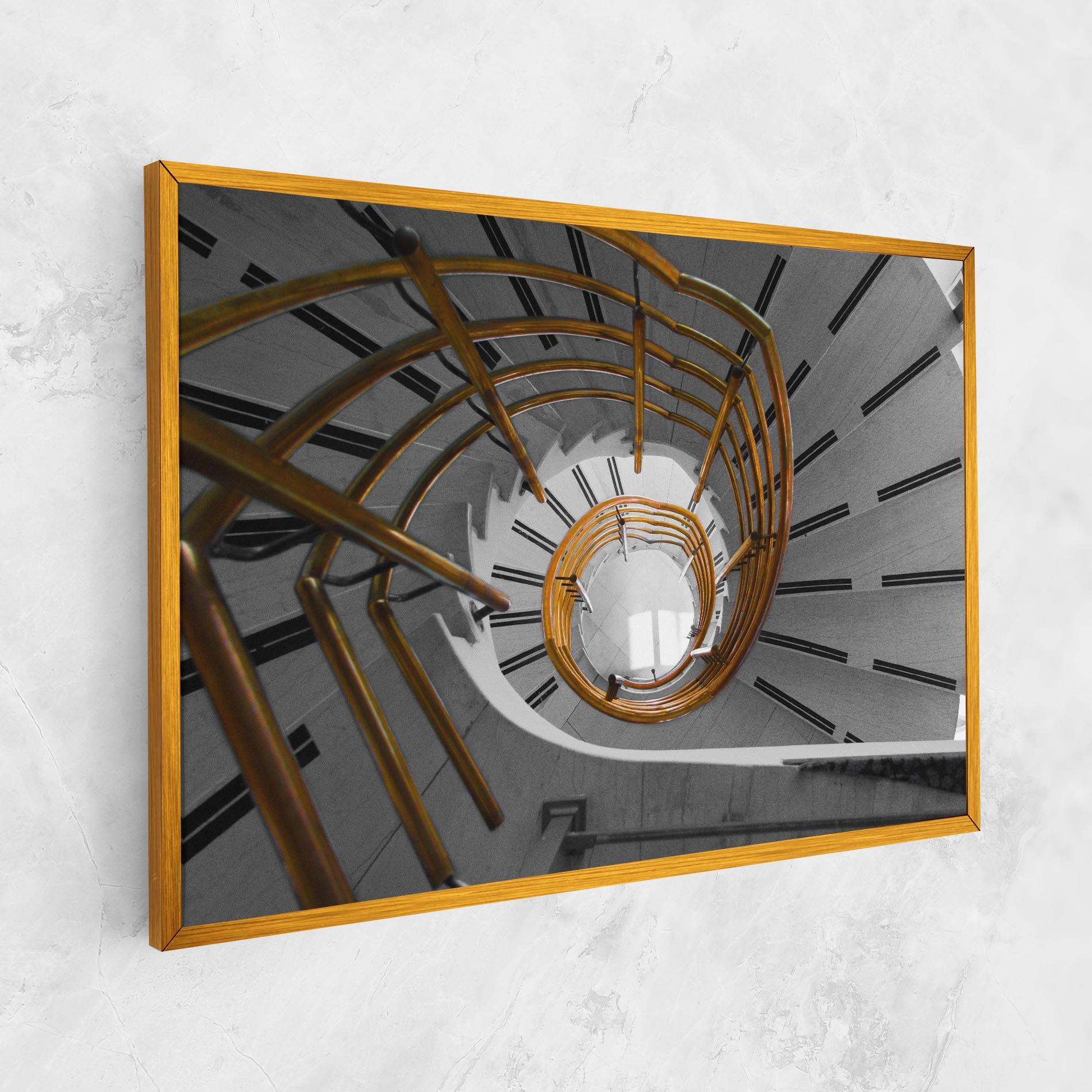 Картина на платно Gold Bar Stairs mockup 1