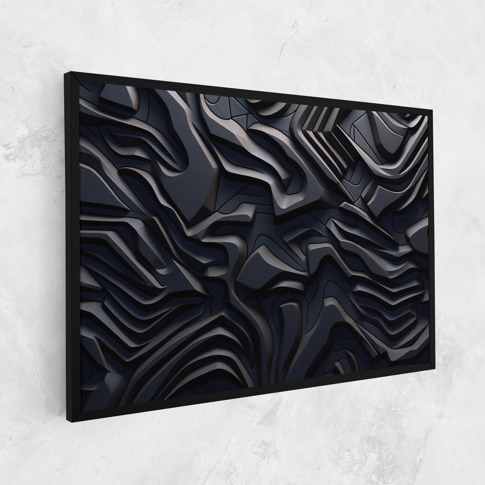 Black 3d Lines mockup 1