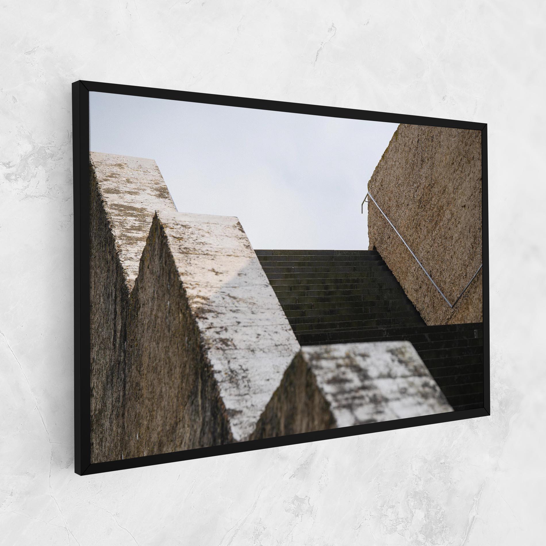 Картина на платно Black Stairs mockup 1