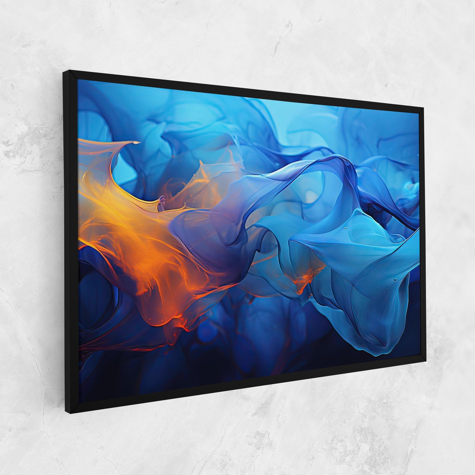 Картина на платно Blue Orange Floating mockup 1