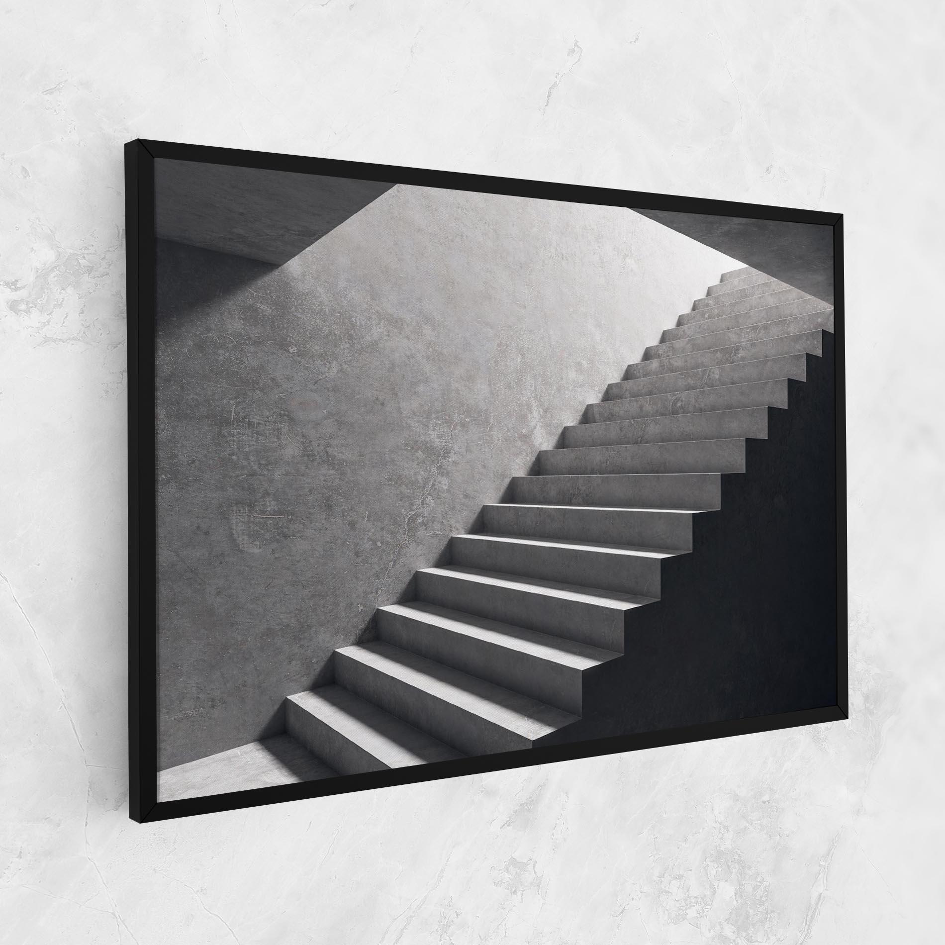 Картина на платно Concrete Stairs mockup 1