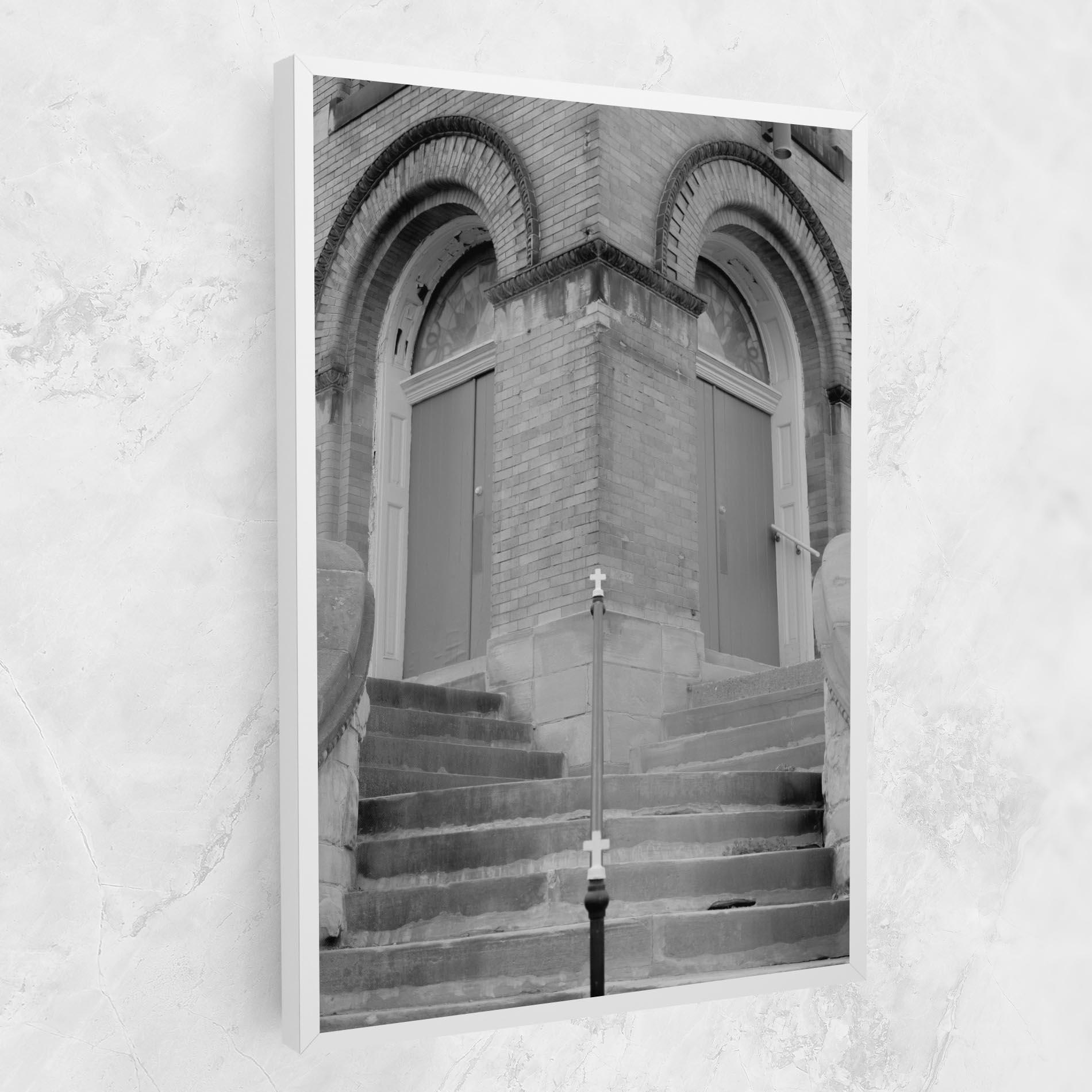 Картина на платно Grey Dors mockup 1