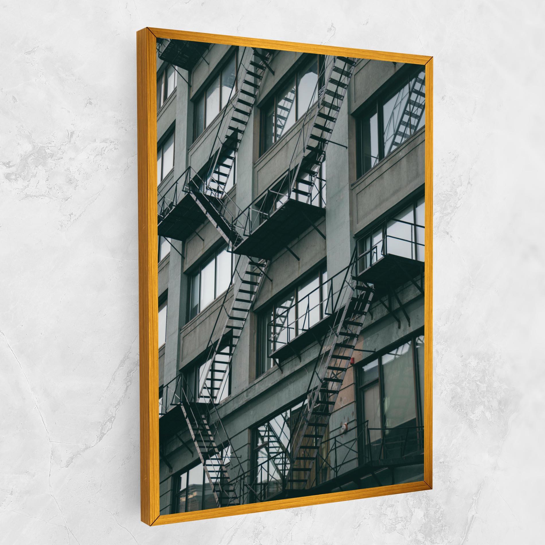 Картина на платно Building Stairs mockup 1