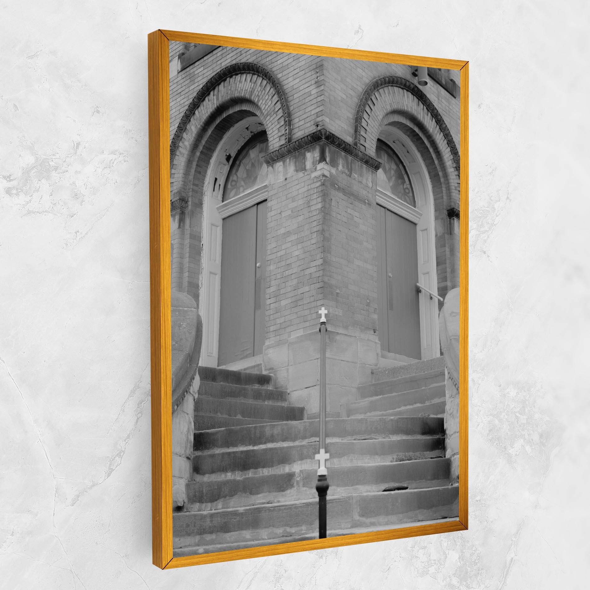 Картина на платно Grey Dors mockup 1