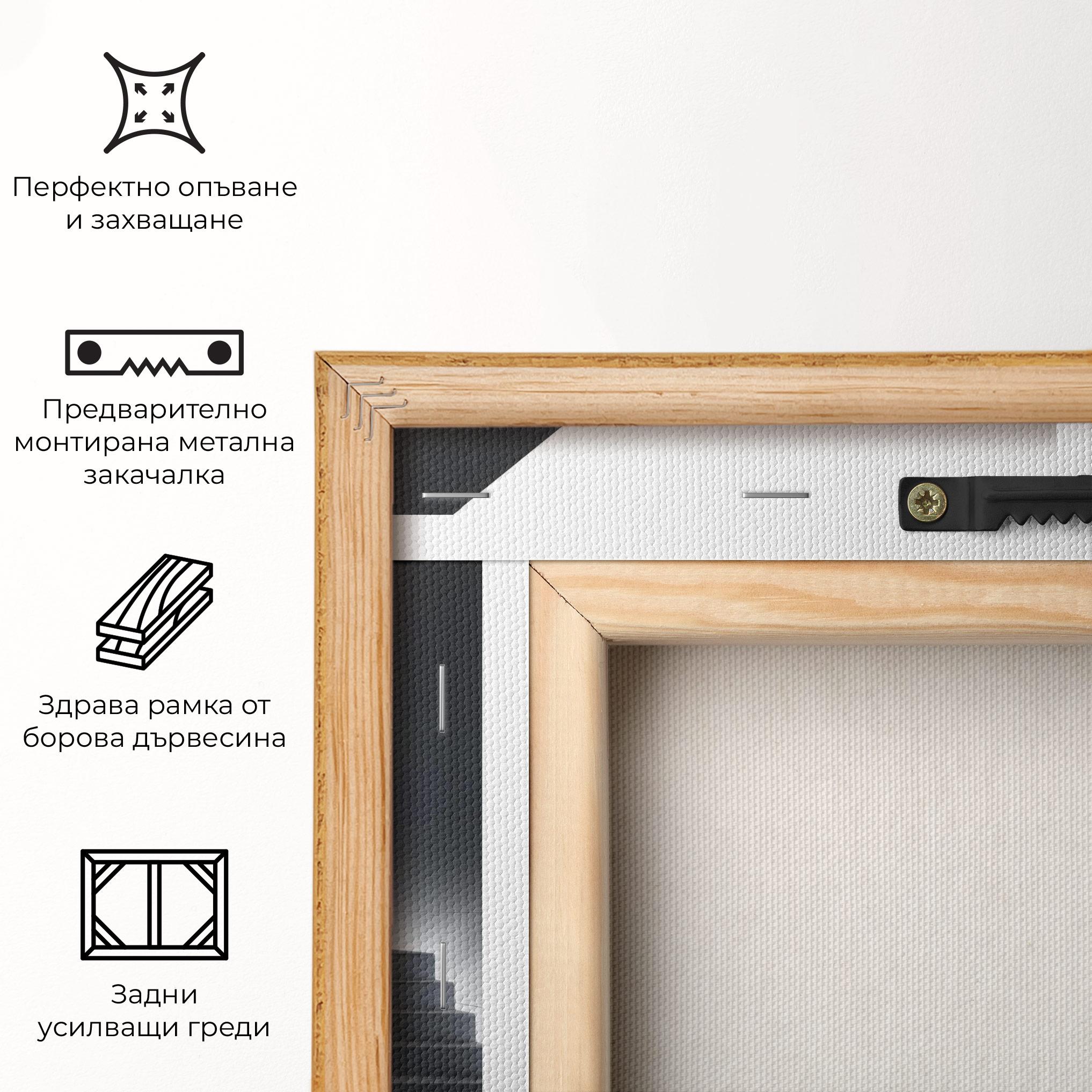 Картина на платно Dark Stairs mockup 5