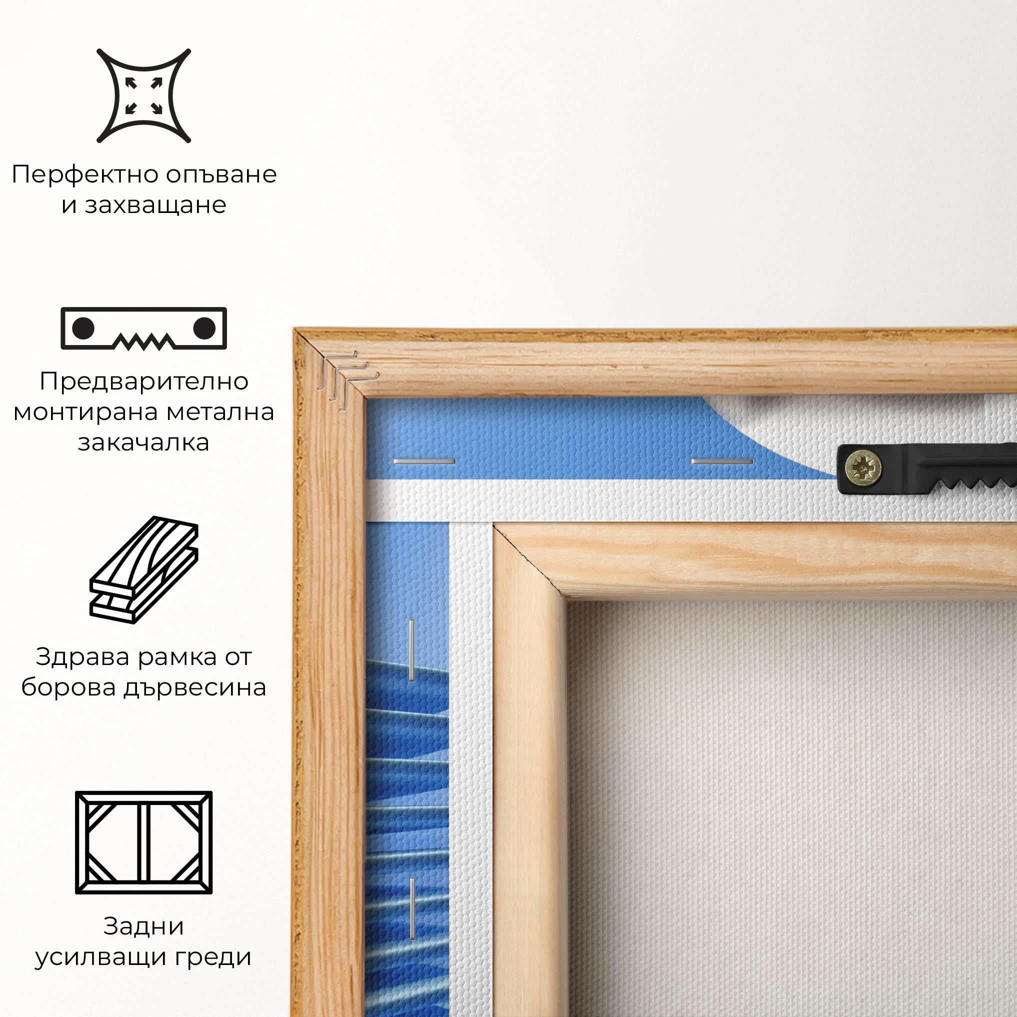 Картина на платно Silver Ball mockup 5