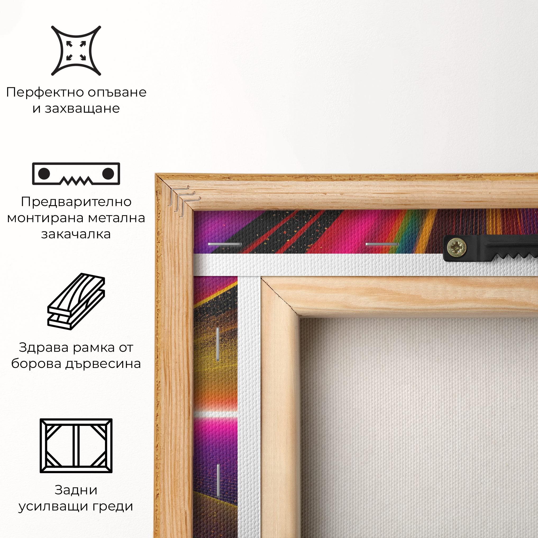 Картина на платно White Light Mix mockup 5