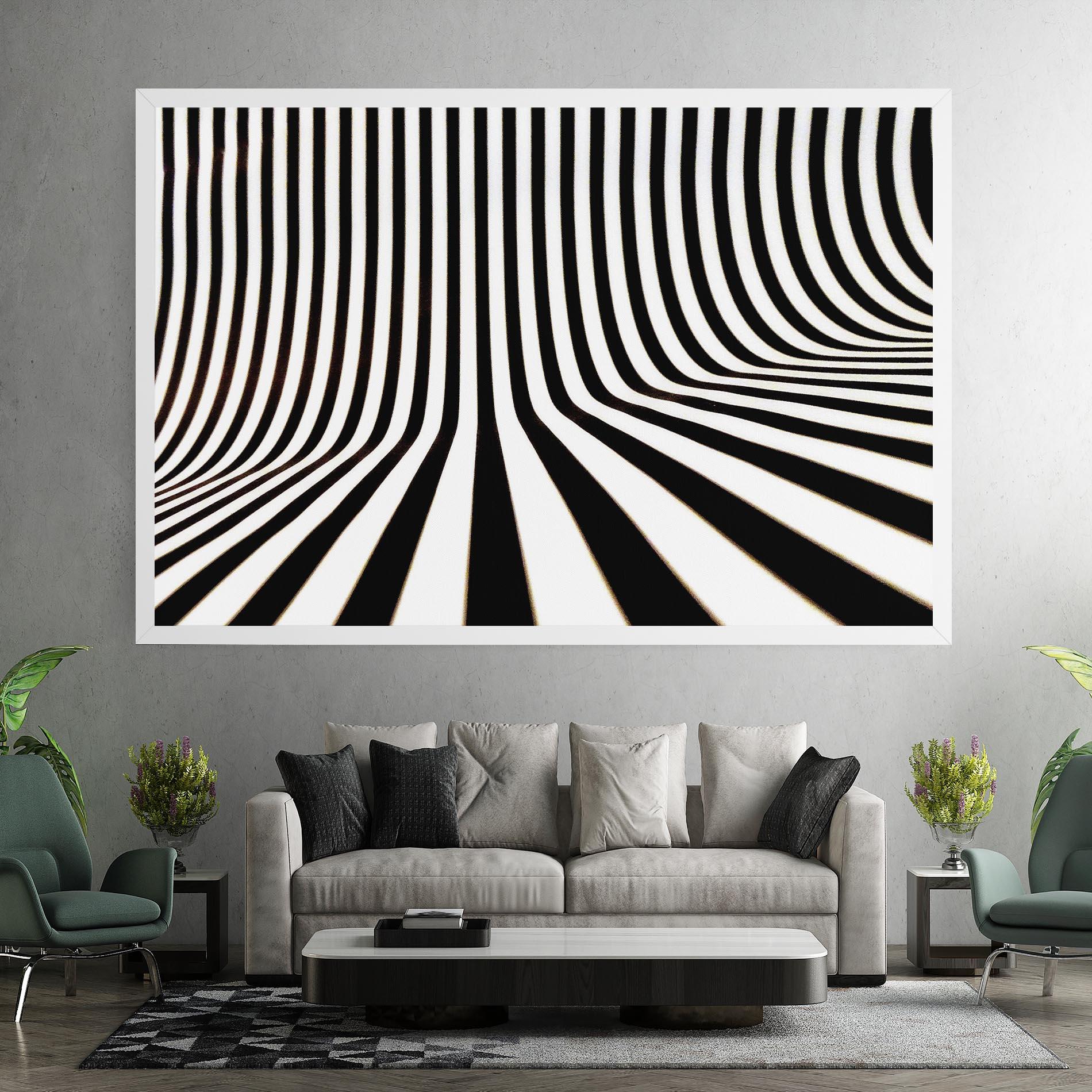 Картина на платно Black And White Illusion mockup 7