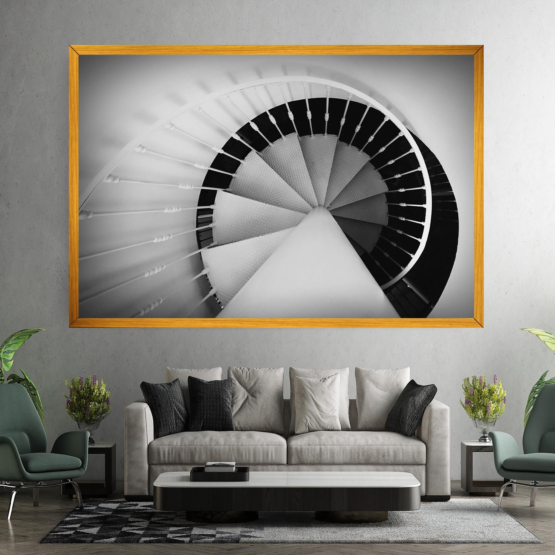 Black Circle Stairs mockup 7