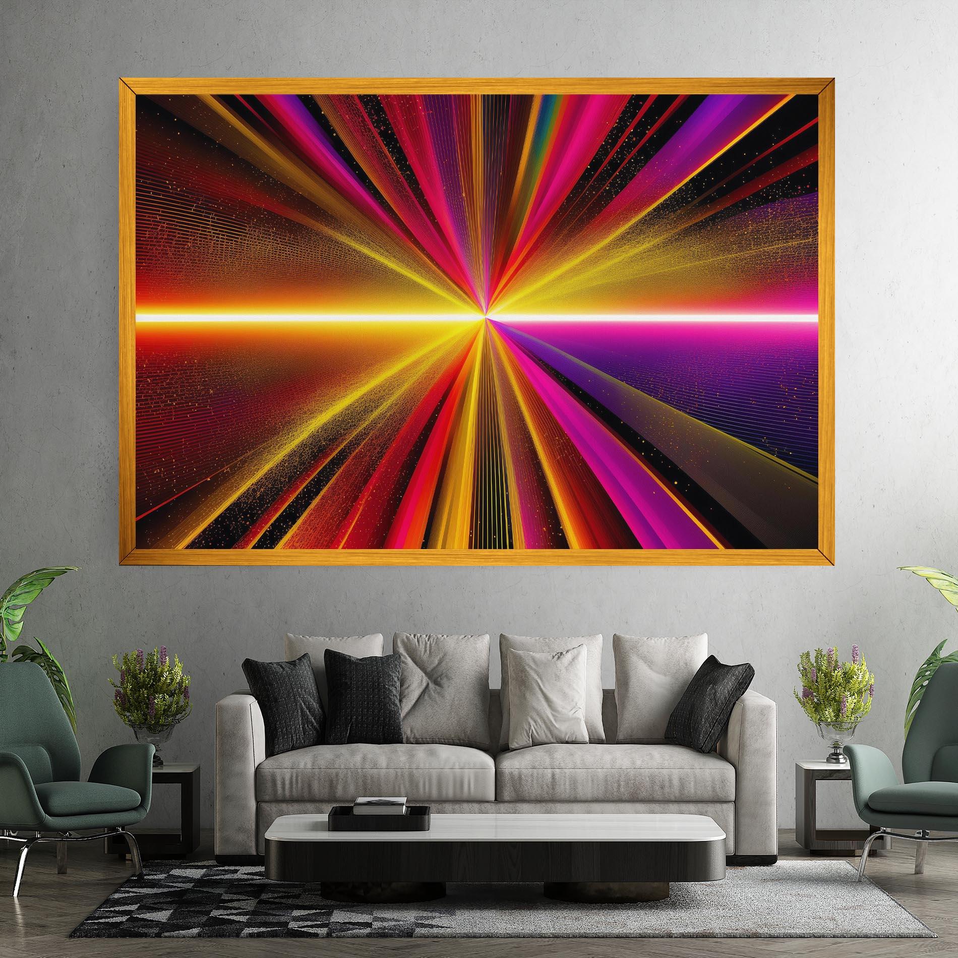 Картина на платно White Light Mix mockup 7