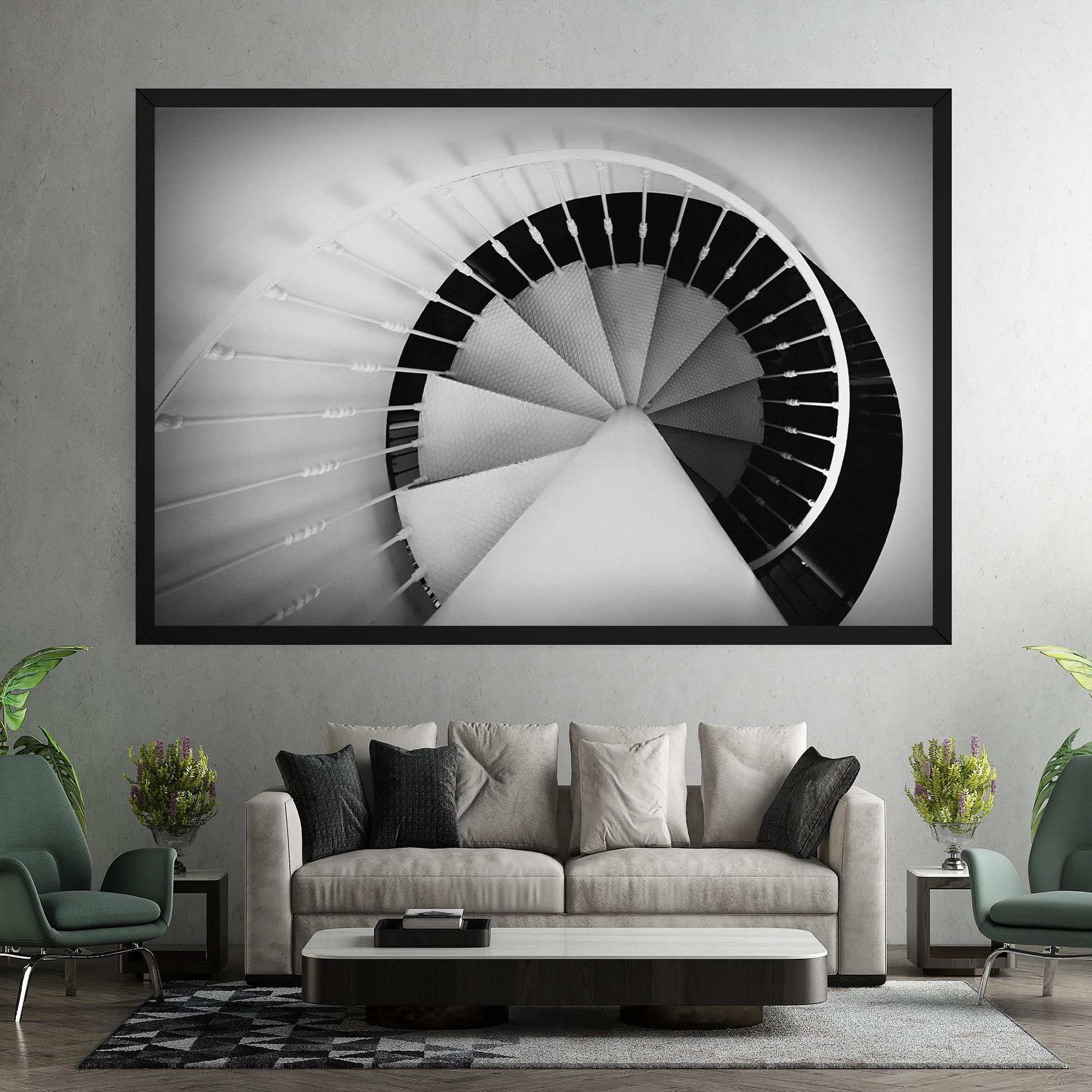 Black Circle Stairs mockup 7
