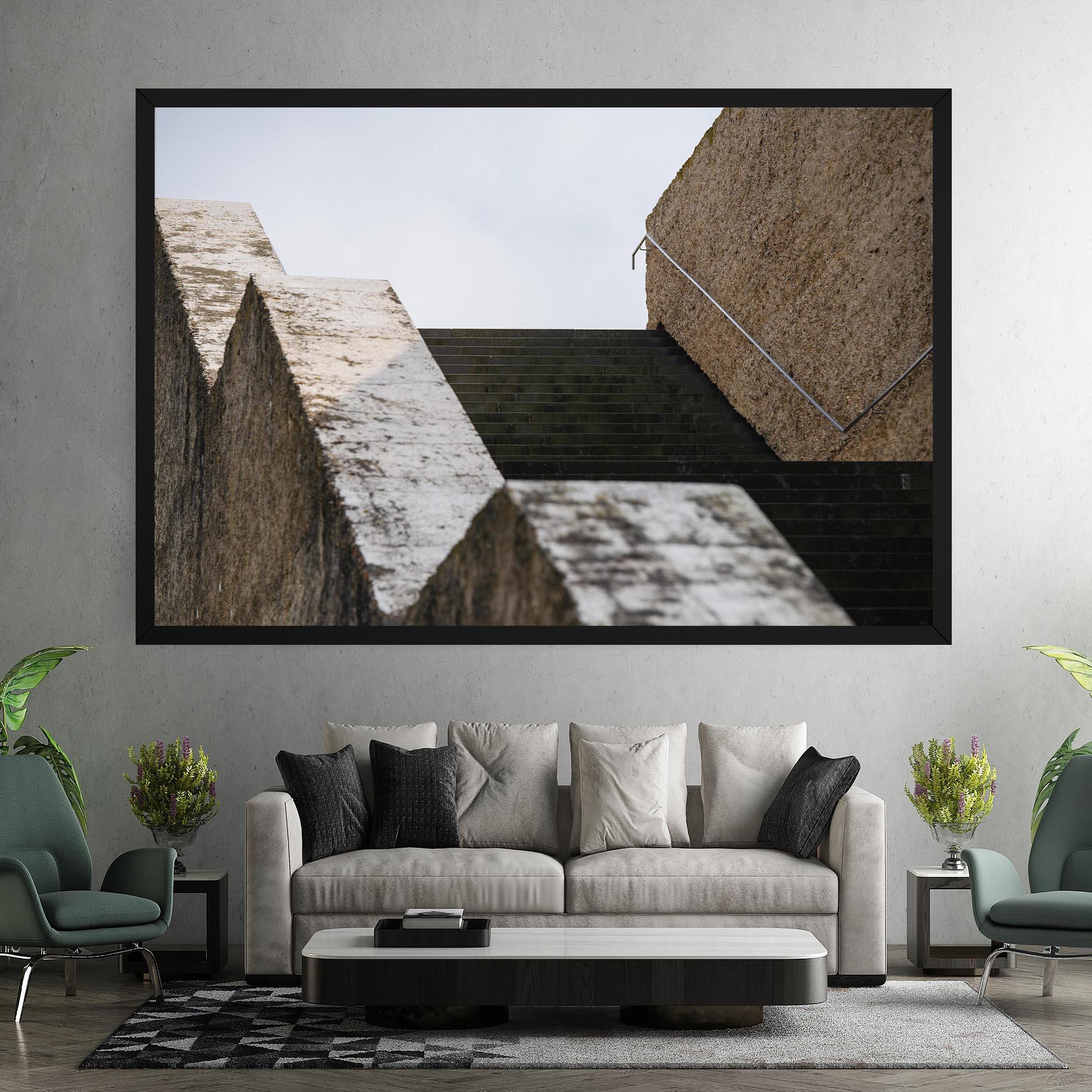 Картина на платно Black Stairs mockup 7