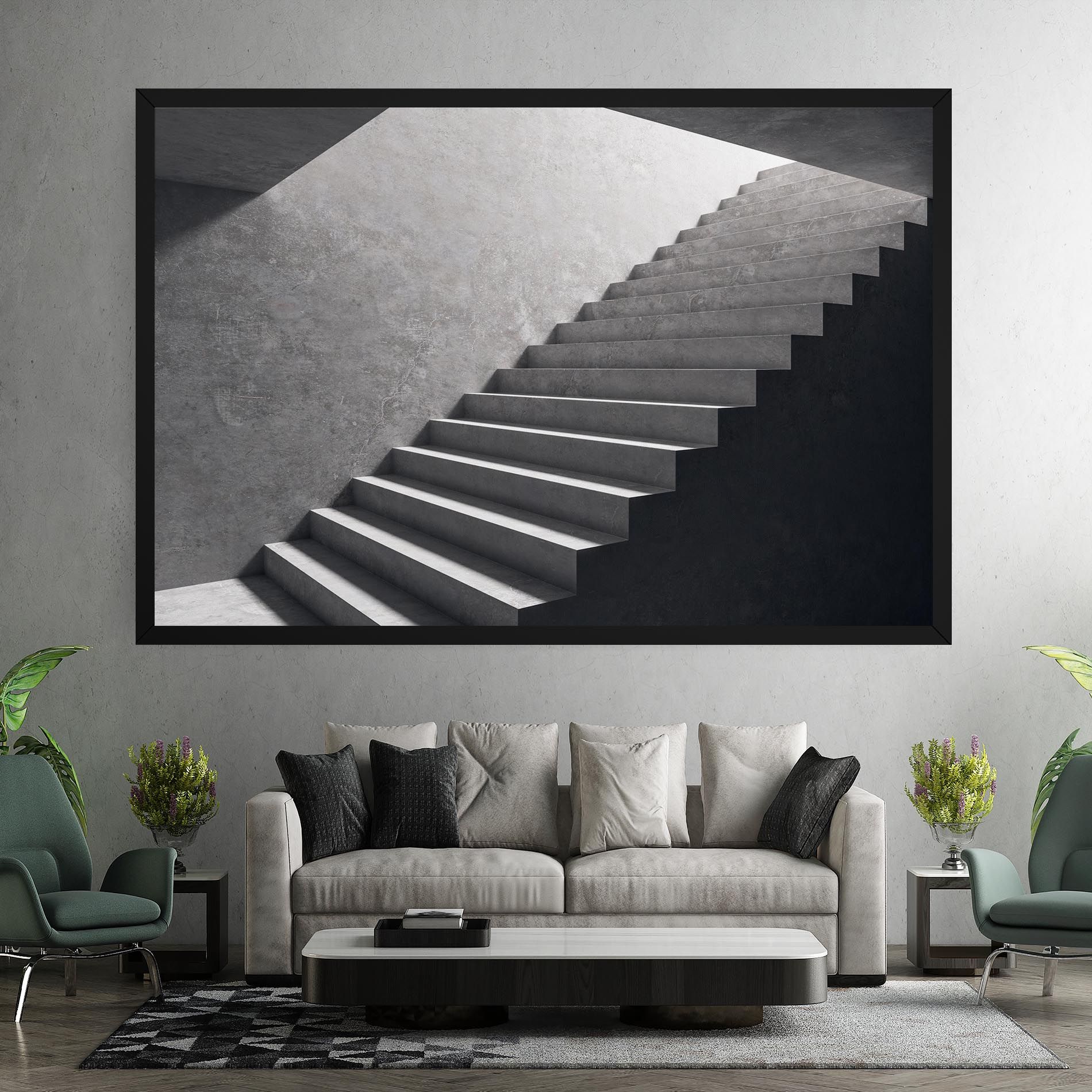 Concrete Stairs mockup 7
