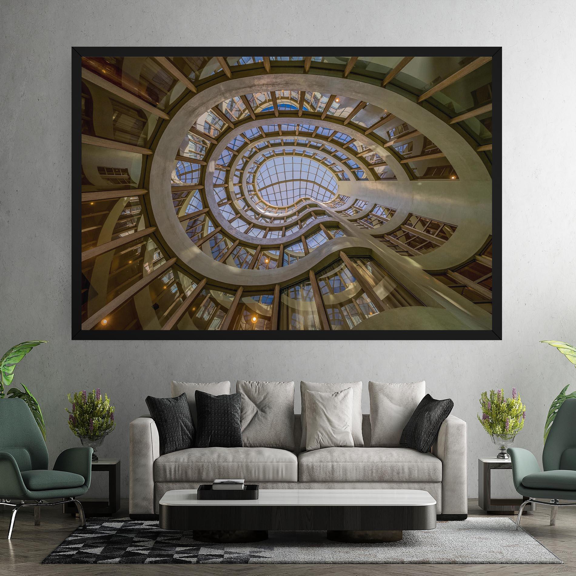 Картина на платно Glass Building mockup 7