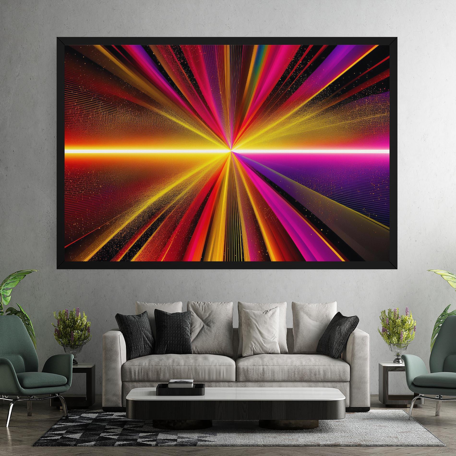 Картина на платно White Light Mix mockup 7