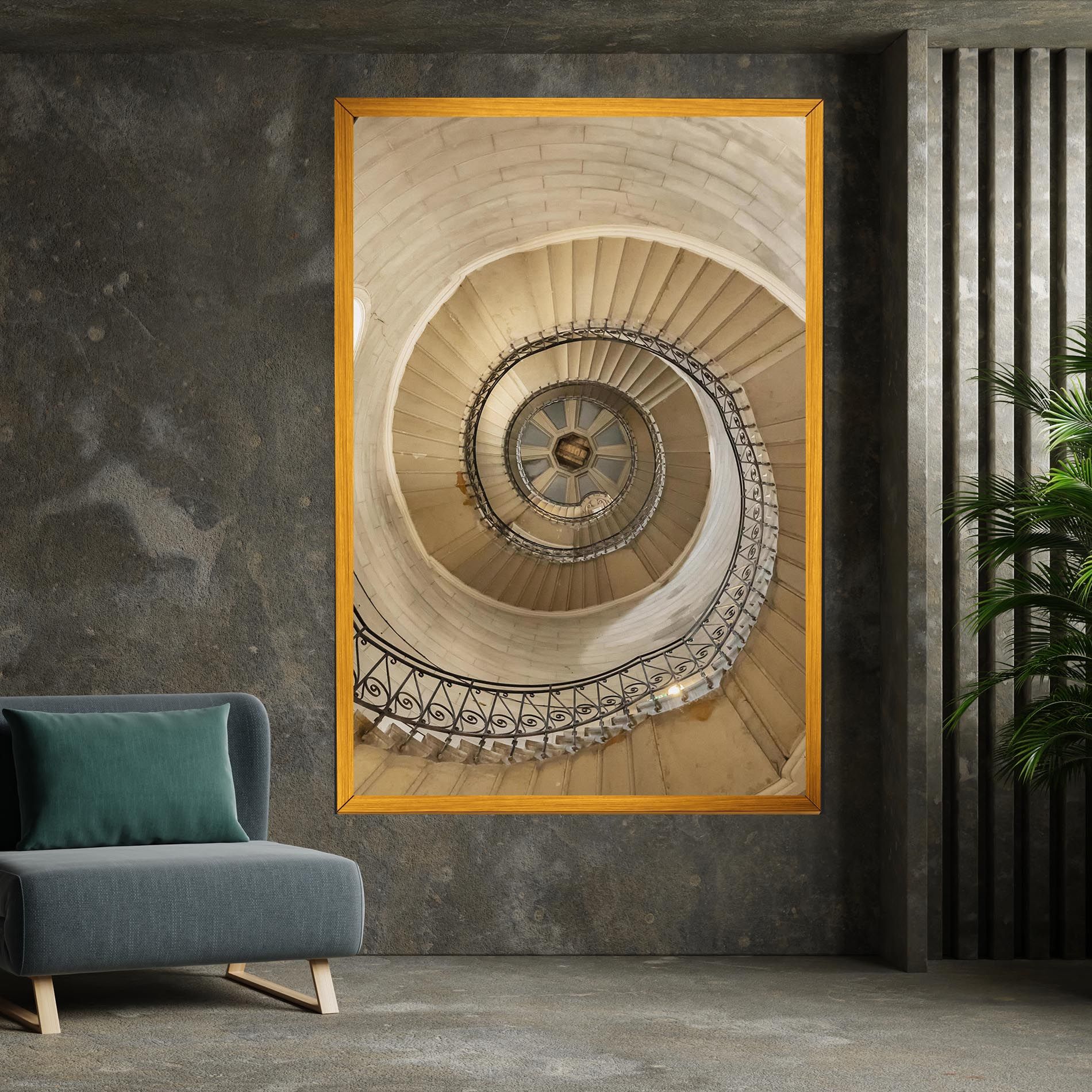 Cream Down Stairs mockup 7