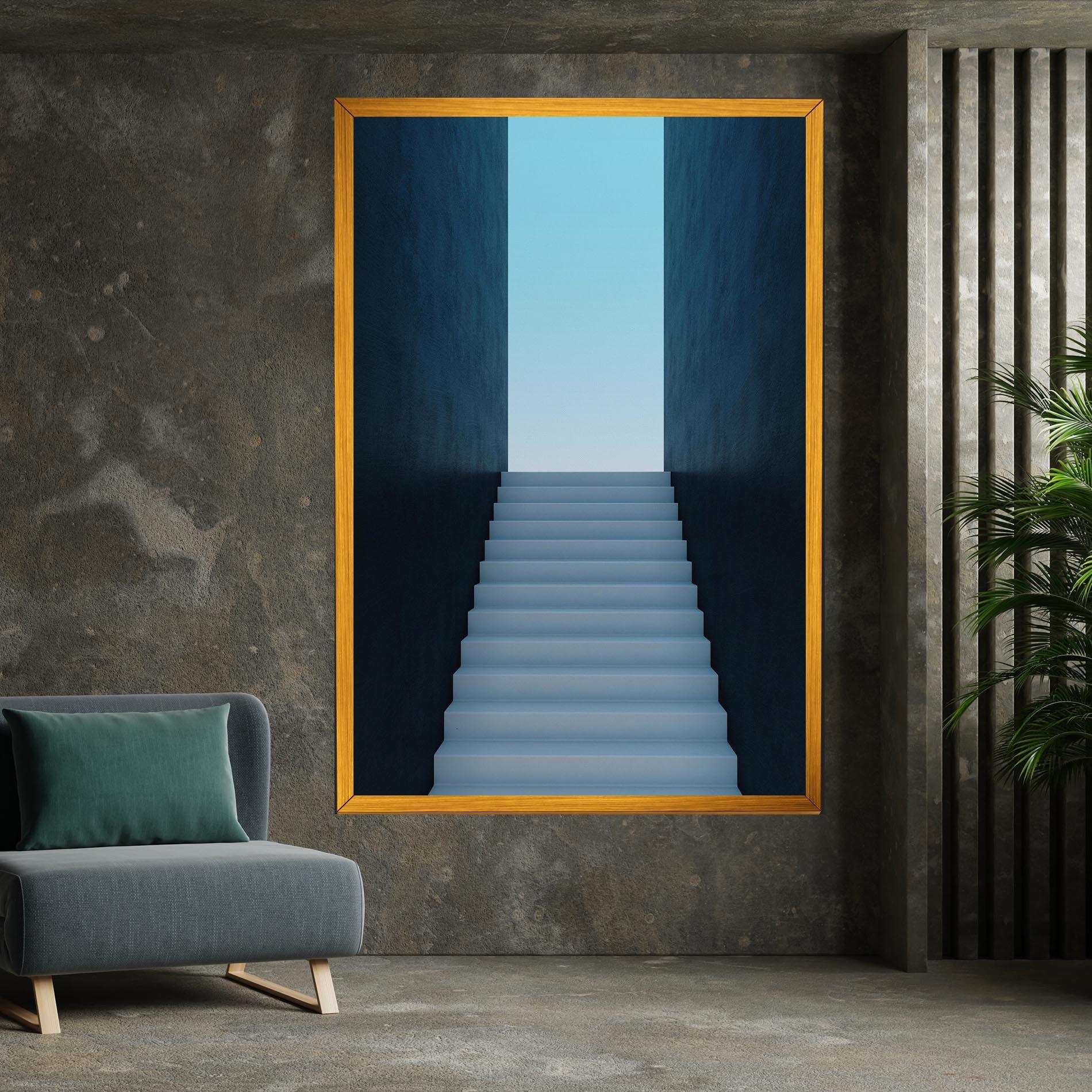 Картина на платно Forward Stairs mockup 7