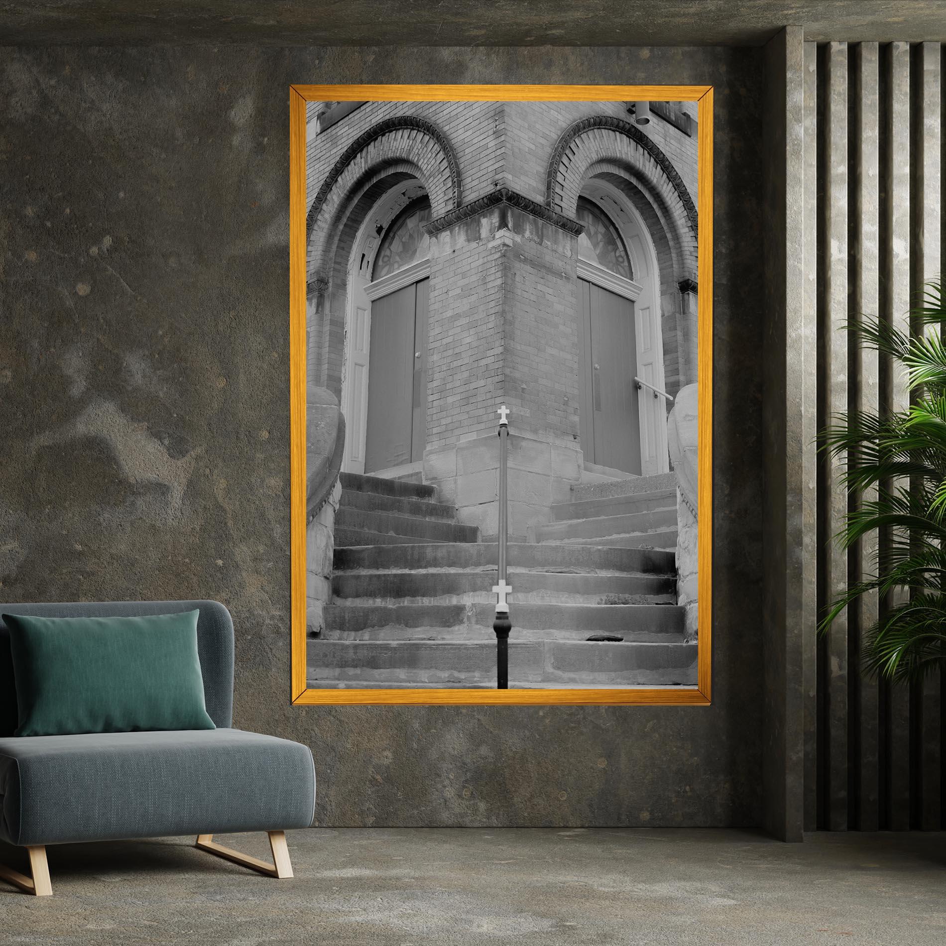 Картина на платно Grey Dors mockup 7