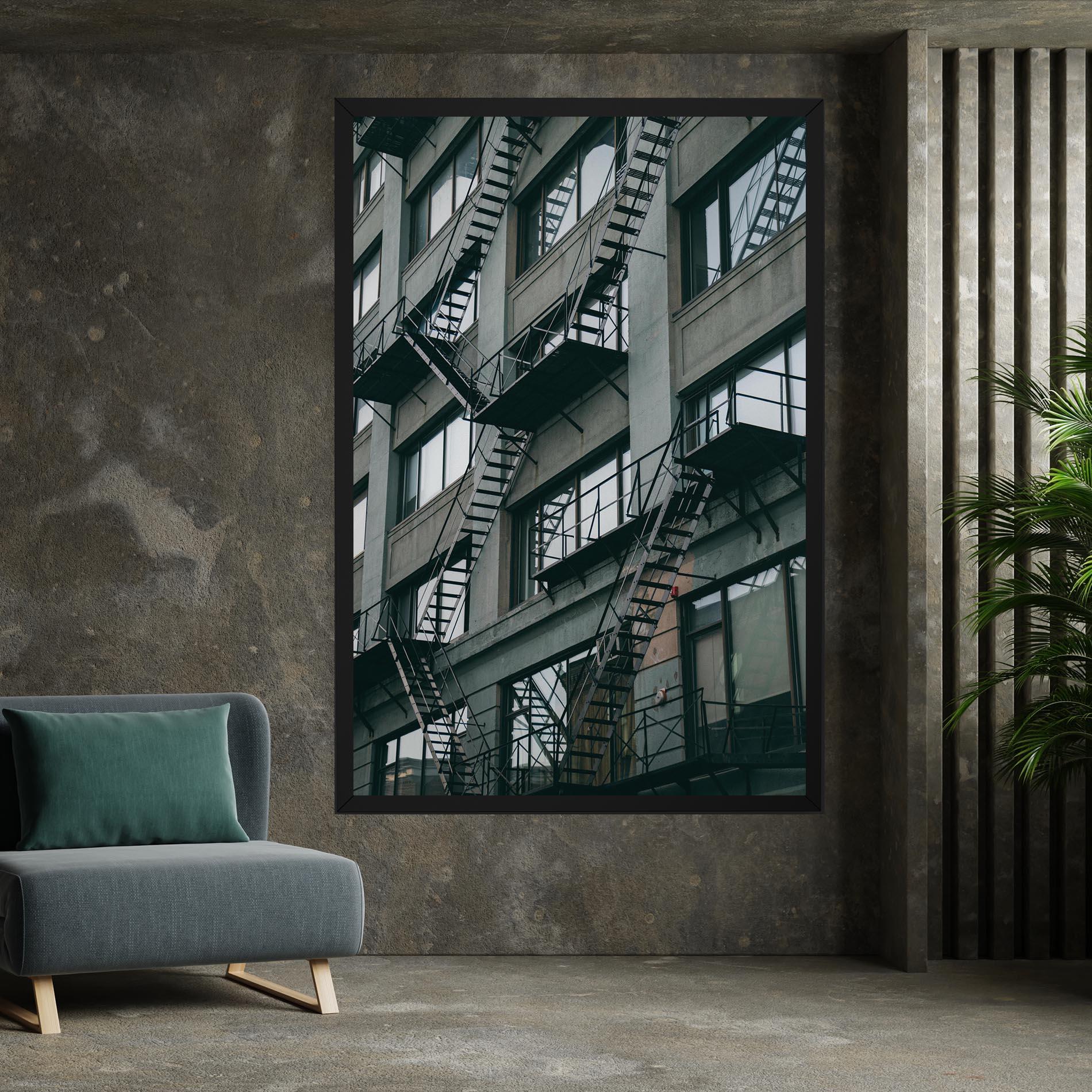 Картина на платно Building Stairs mockup 7